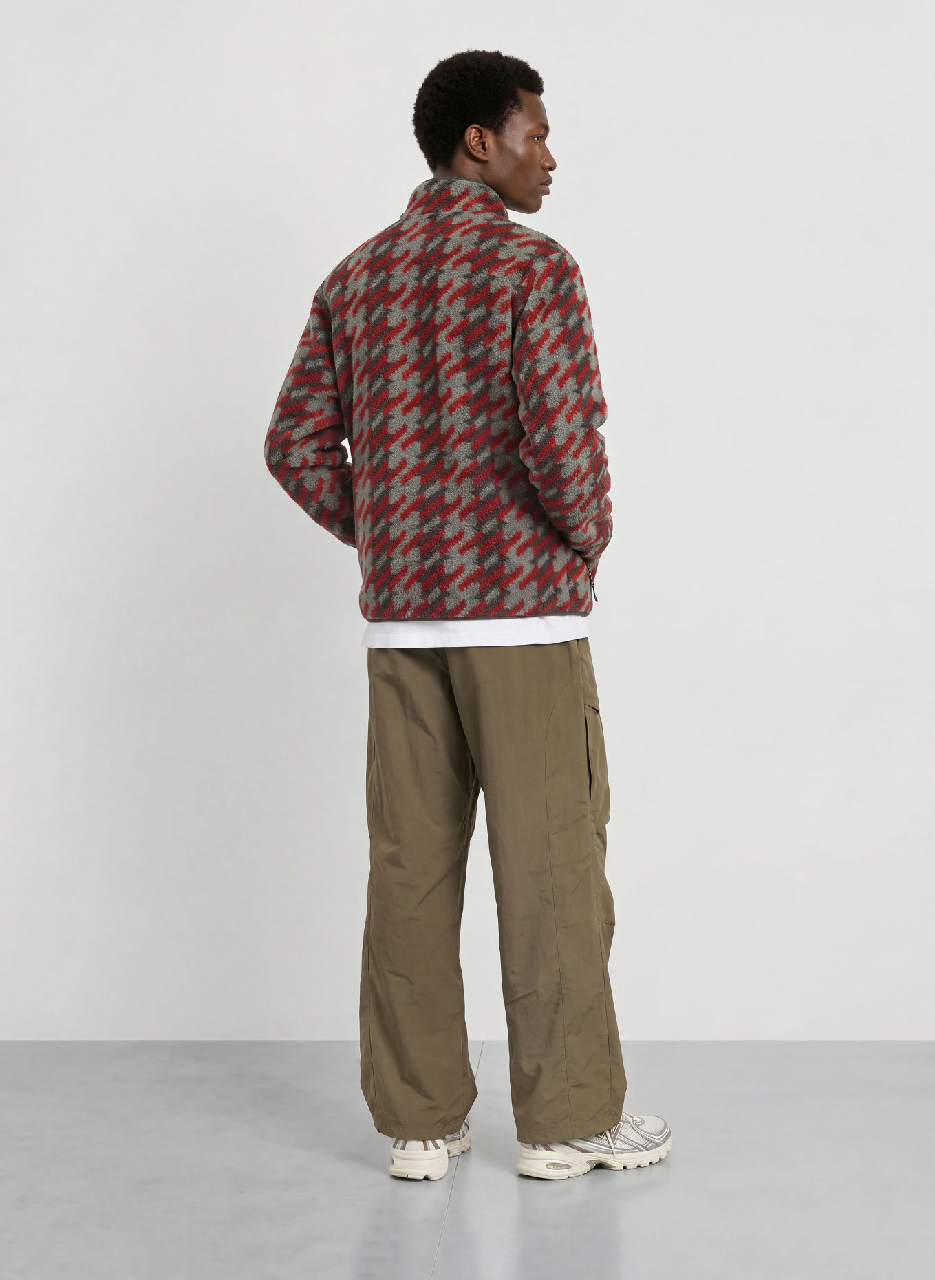 Columbia Fleece-trui RUGGED RIDGE™: ROOD / KAKI / LICHTGROEN