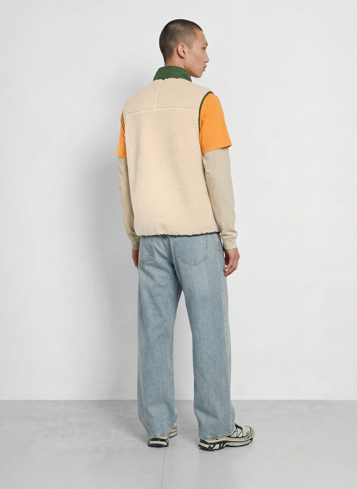 patagonia Functioneel vest CLASSIC RETRO-X®: WIT / DONKERGROEN