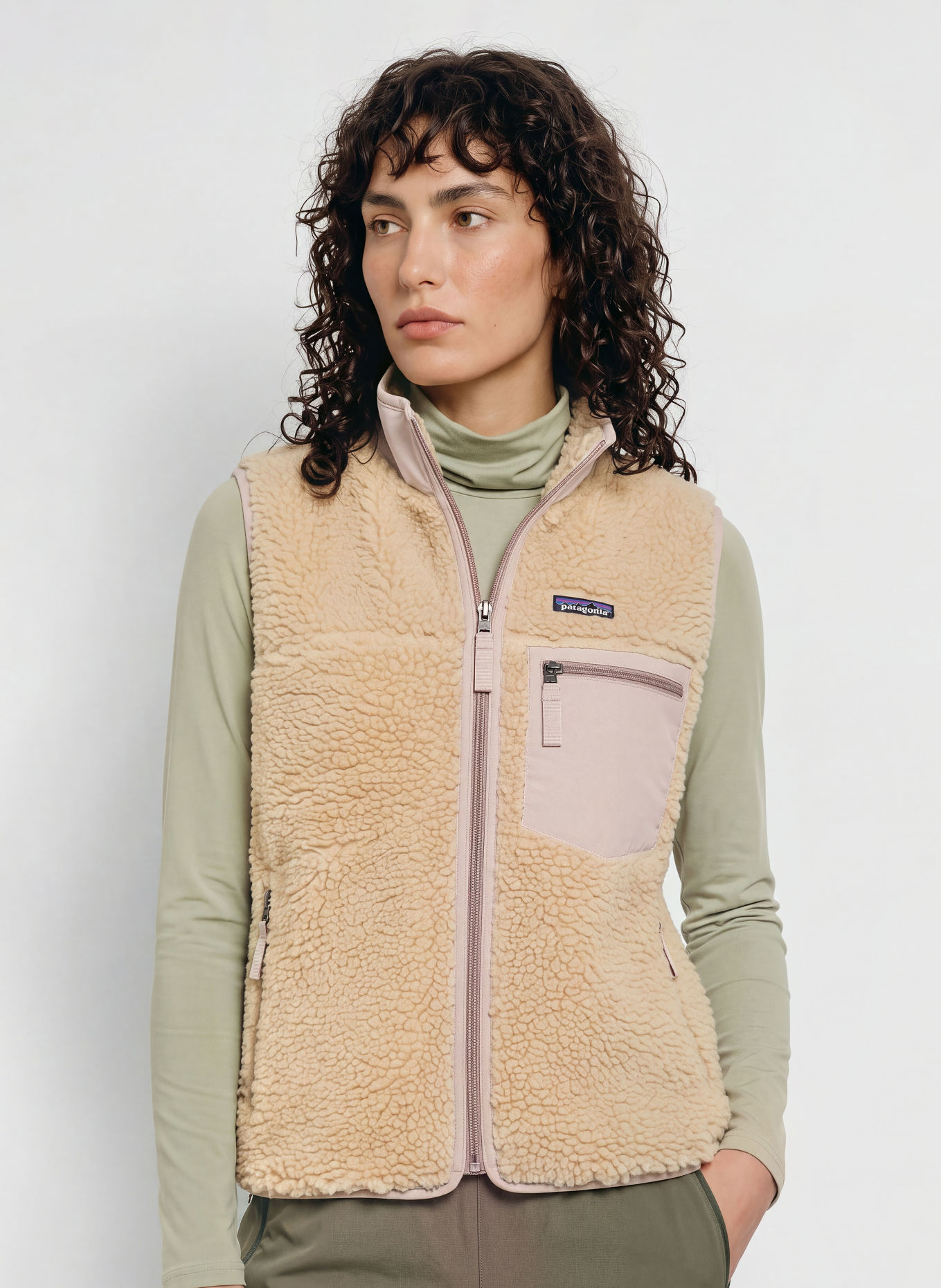 patagonia Kamizelka funkcyjna CLASSIC RETRO-X: BEŻOWY / JASNORÓŻOWY
