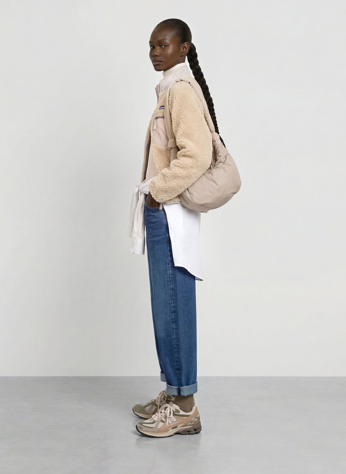 patagonia Fleecová bunda CLASSIC RETRO-X: BÉŽOVÁ / SVĚTLE RŮŽOVÁ