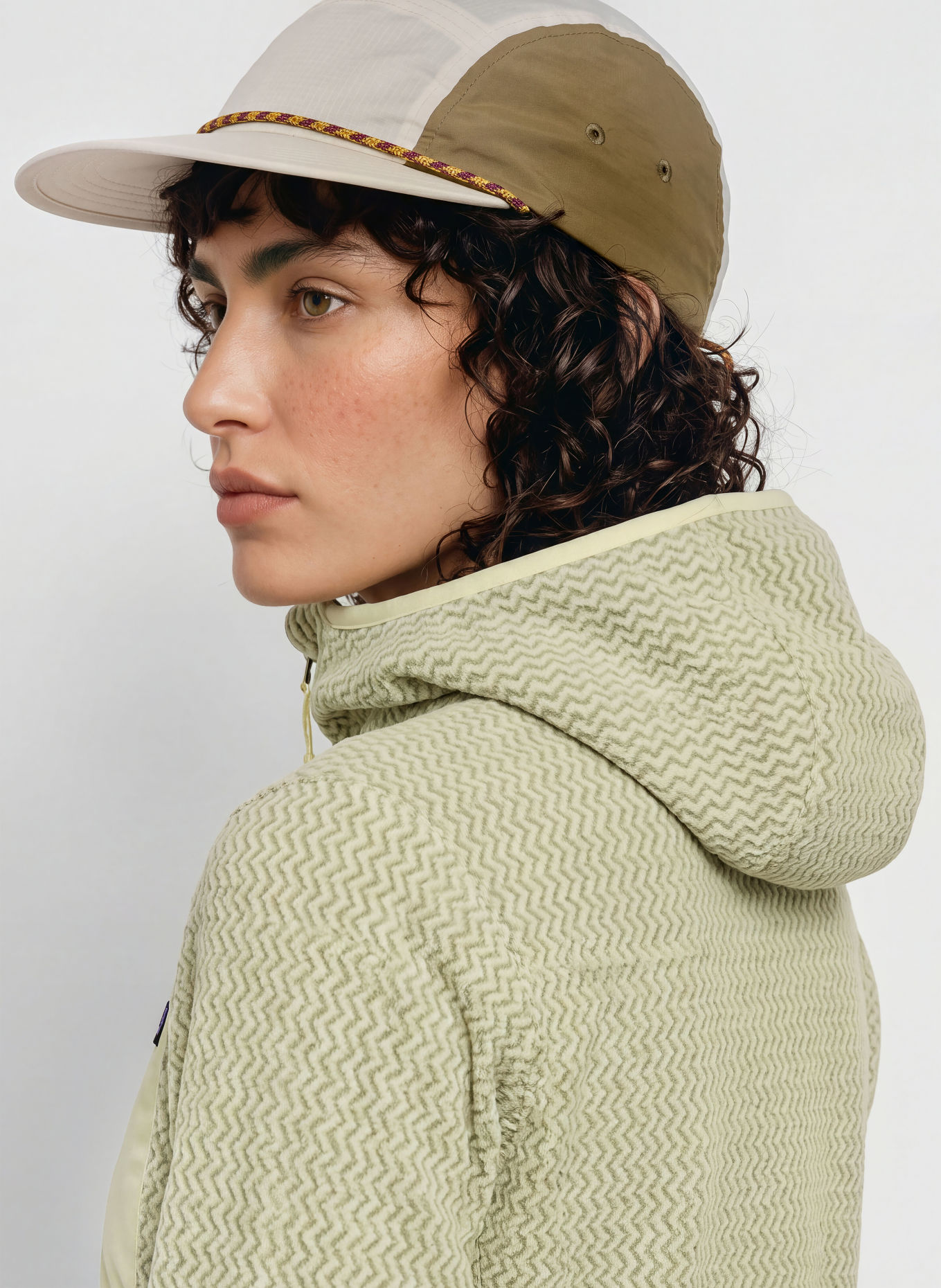 patagonia Fleecejas R1® AIR: LICHTGROEN / LICHTGEEL