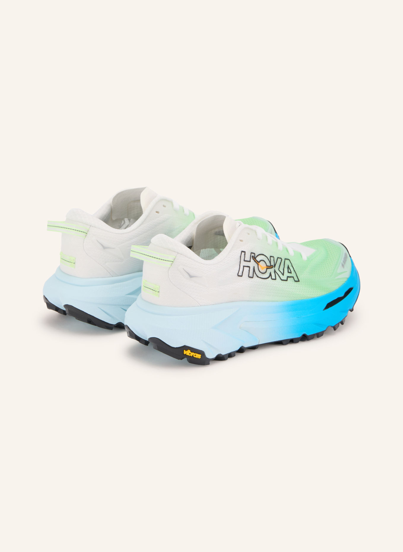 HOKA Trailrunning-Schuhe MAFATE 5: NEONGRÜN / WEISS