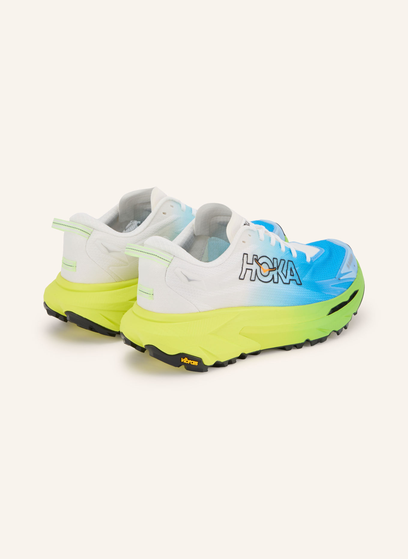 HOKA Trailrunning-Schuhe MAFATE 5: NEONTÜRKIS / WEISS