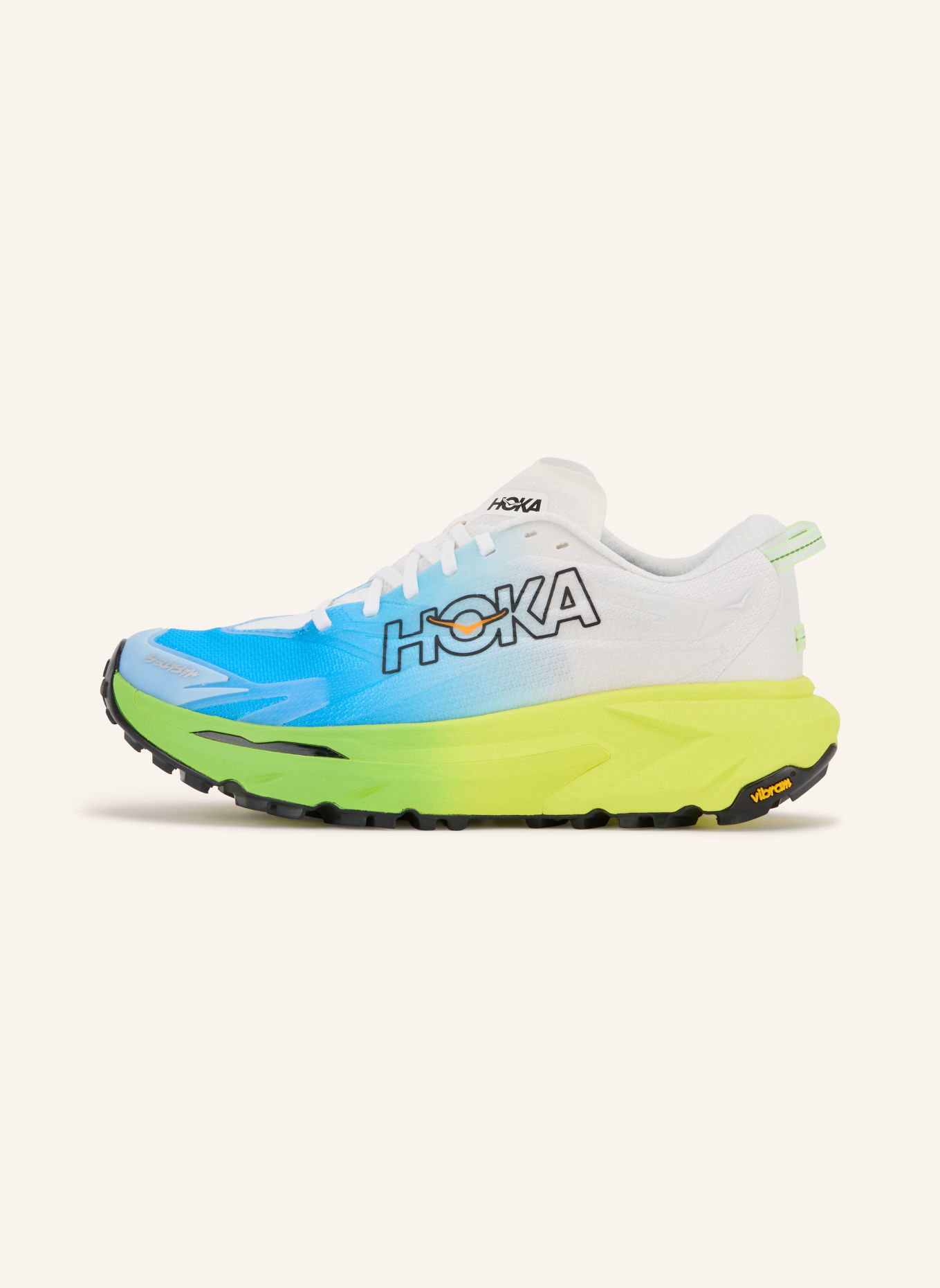 HOKA Trailrunning-Schuhe MAFATE 5: NEONTÜRKIS / WEISS
