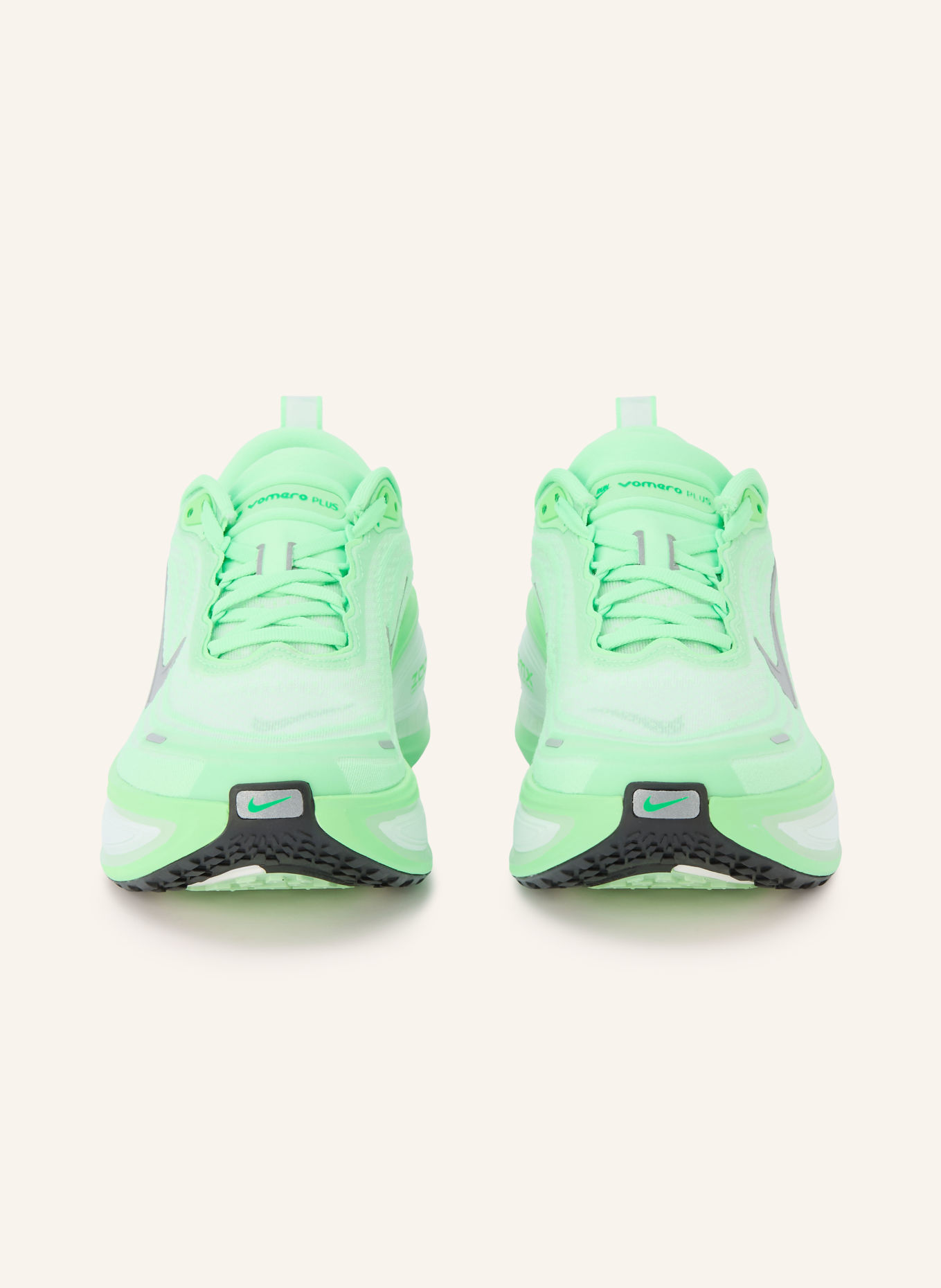 Nike VOMERO PLUS running shoes: NEON GREEN / GRAY