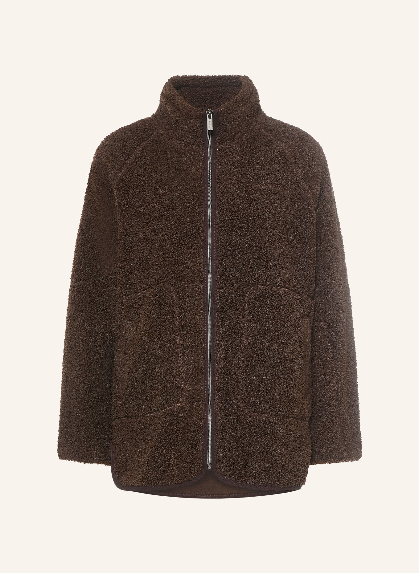 RÖHNISCH CLOUD PILE fleece jacket: DARK BROWN