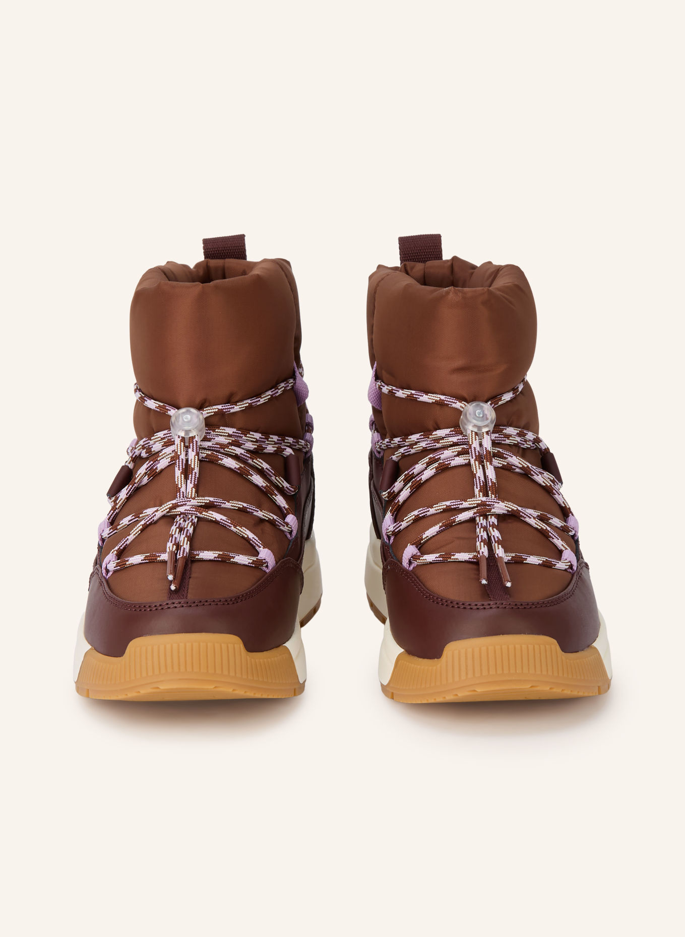SOREL WHITNEY™ III lace-up boots: BROWN / PURPLE / DARK RED