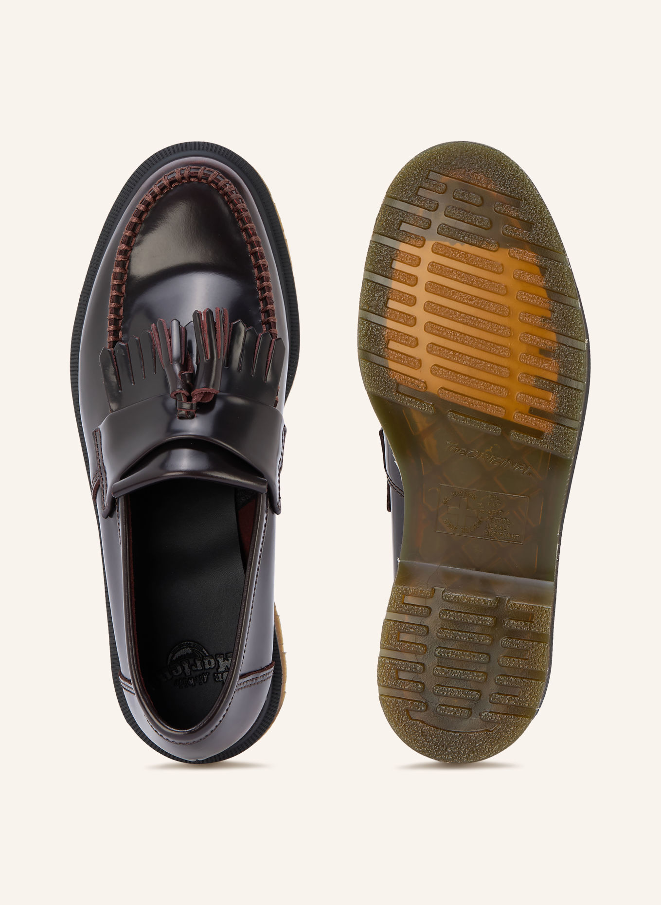 Dr. Martens Lack-Loafer ADRIAN: DUNKELBRAUN
