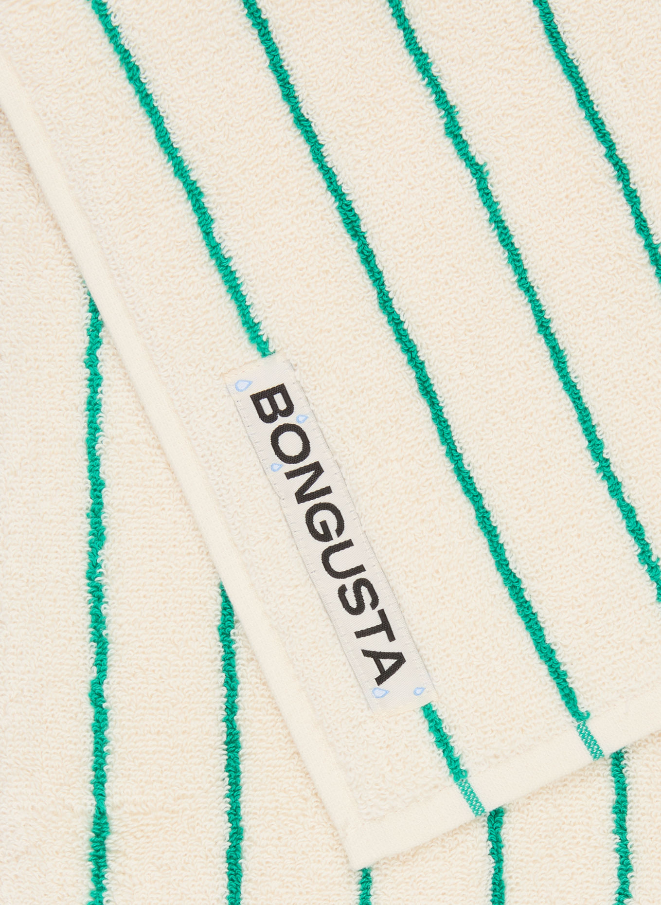 BONGUSTA Gästehandtuch NARAM: CREME / GRÜN