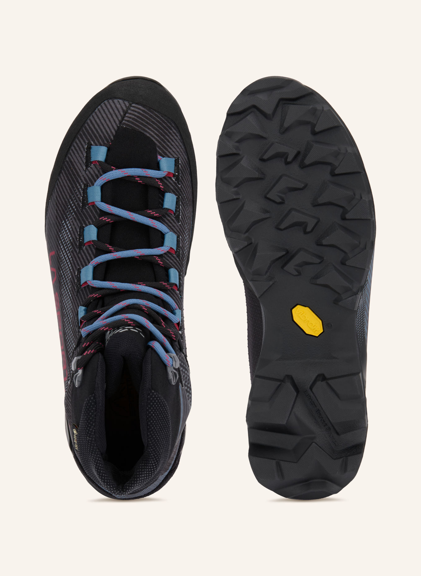 LA SPORTIVA AEQUILIBRIUM HIKE Hiking shoes: DARK GRAY / BLUE / BLACK