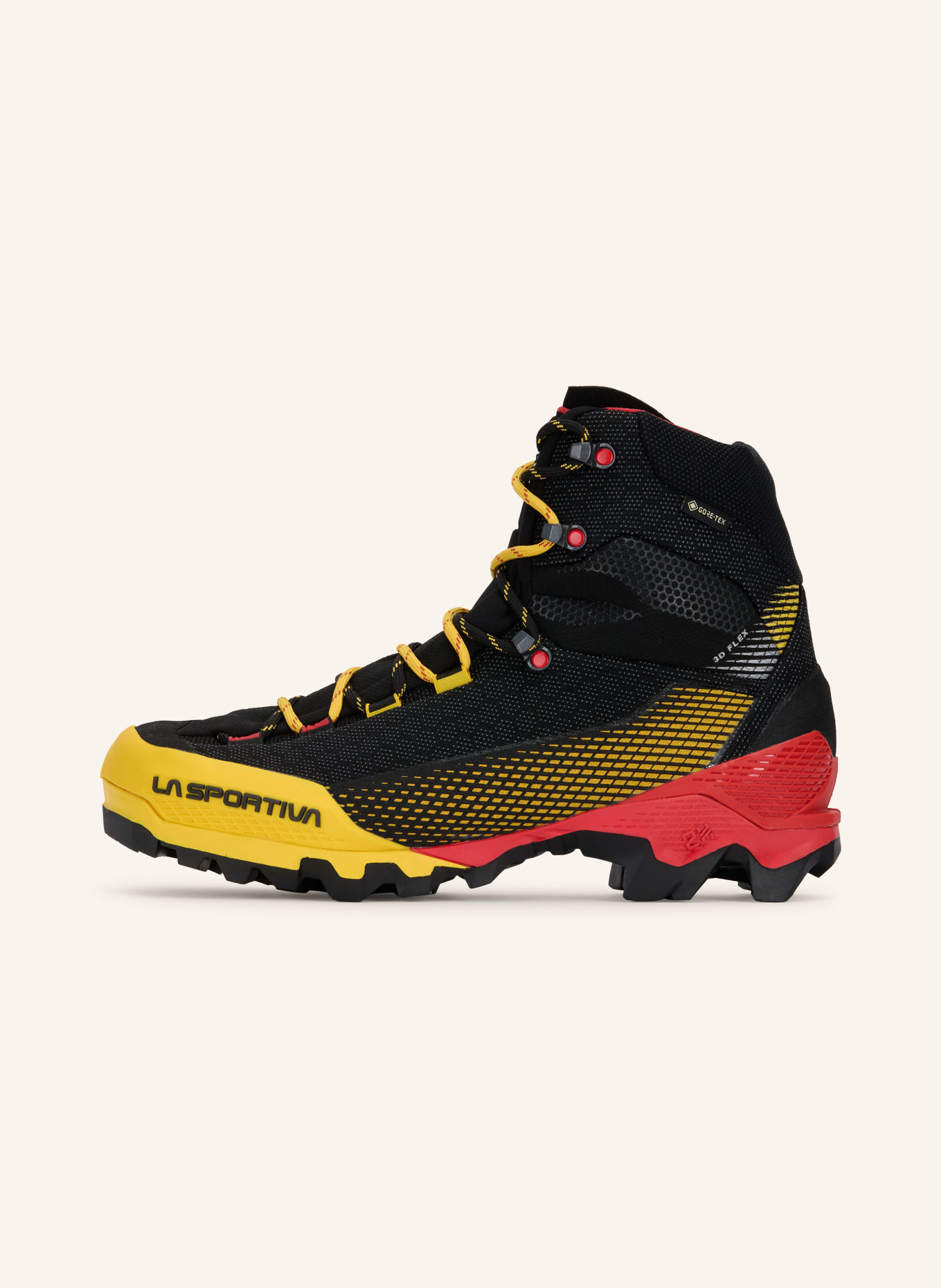 LA SPORTIVA AEQUILIBRIUM ST GTX hiking boots: BLACK / RED / YELLOW