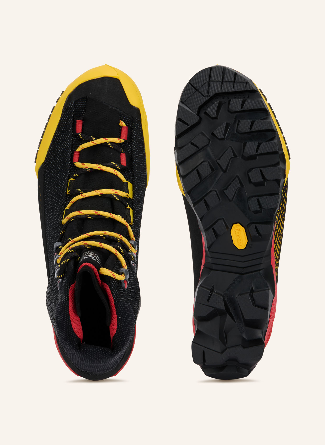 LA SPORTIVA AEQUILIBRIUM ST GTX hiking boots: BLACK / RED / YELLOW