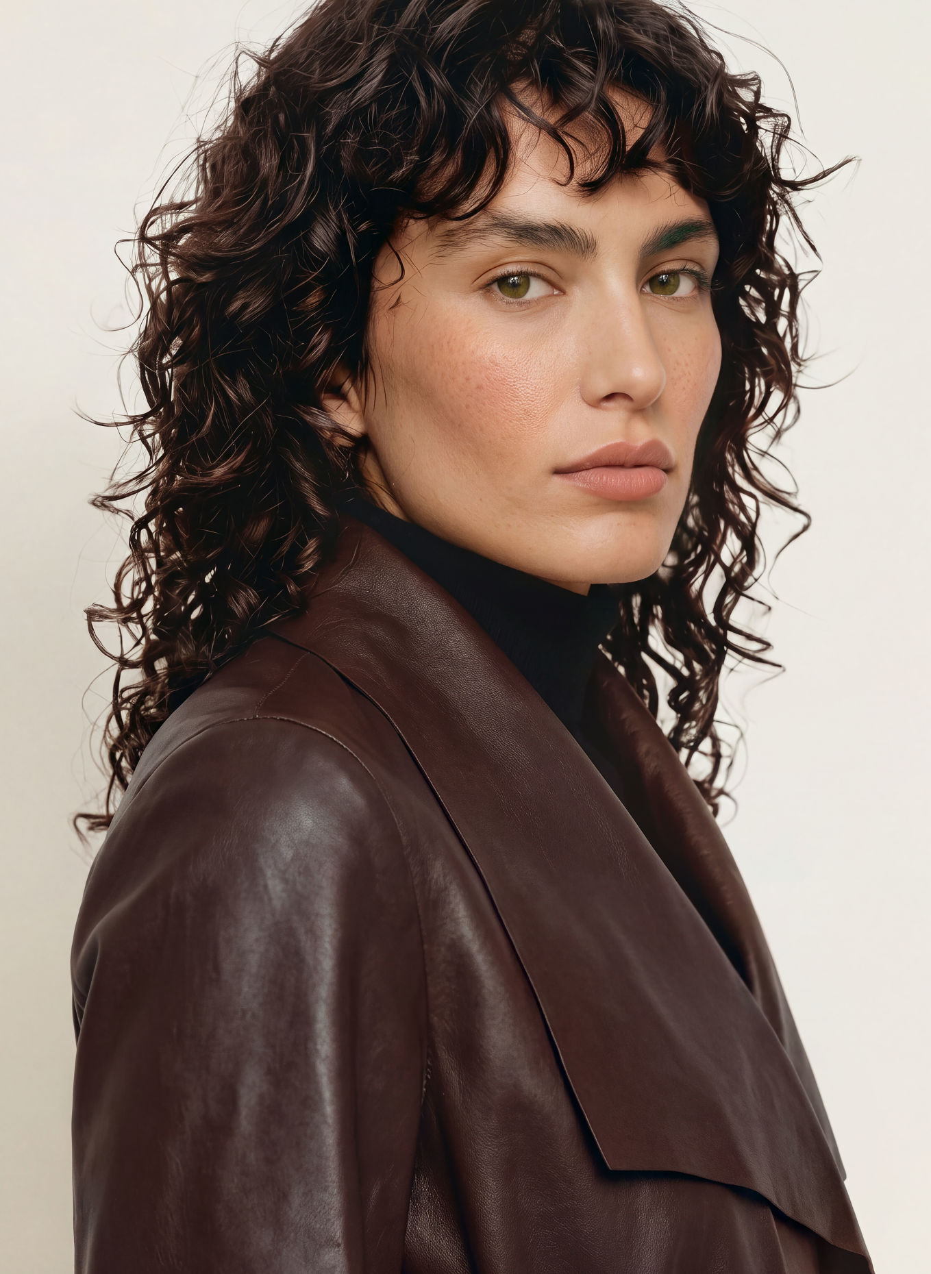 Mackage Leather coat MAI-L: DARK BROWN