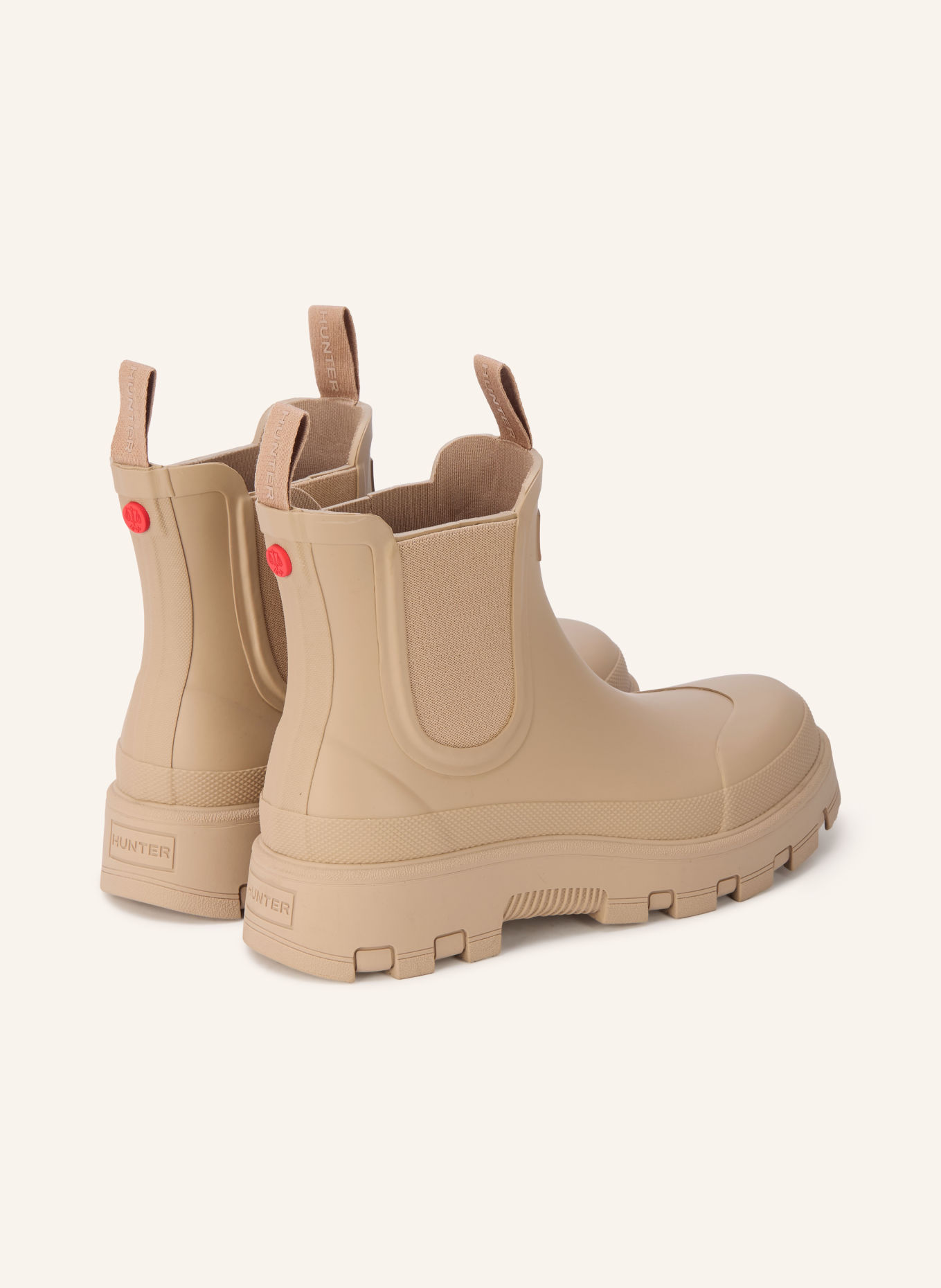 HUNTER ELEMENTS Chelsea boots: BEIGE