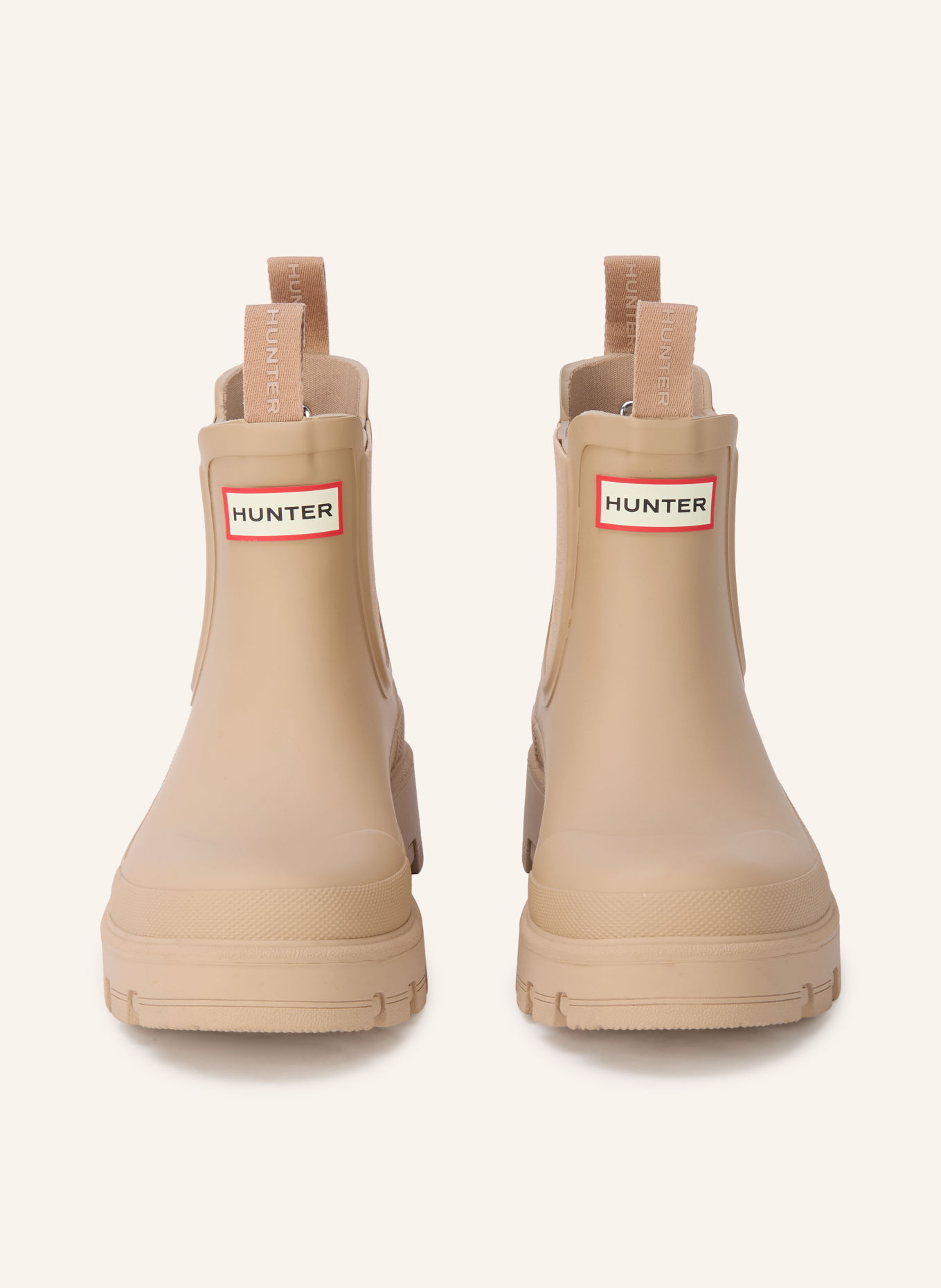 HUNTER ELEMENTS Chelsea boots: BEIGE