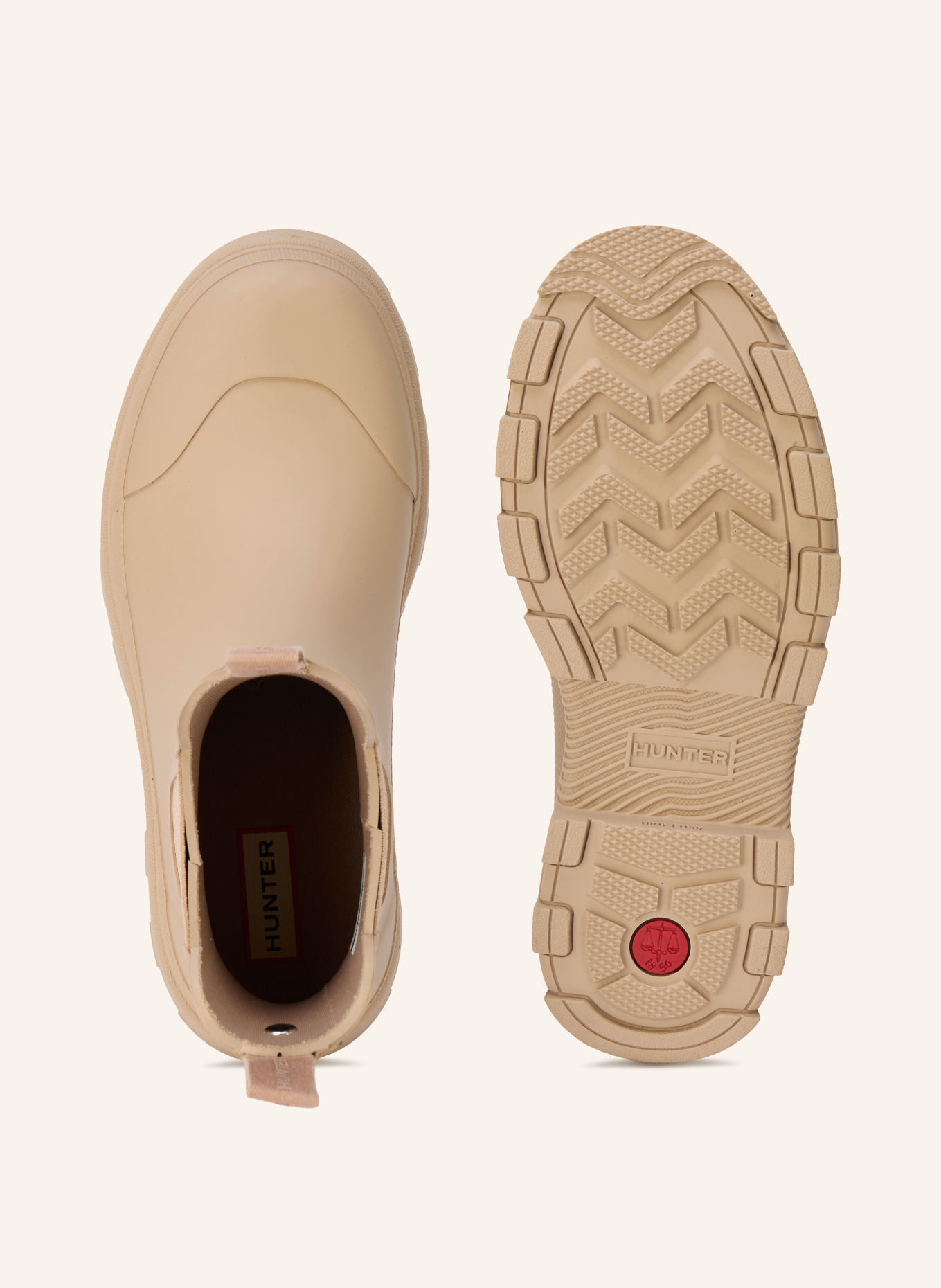 HUNTER ELEMENTS Chelsea boots: BEIGE