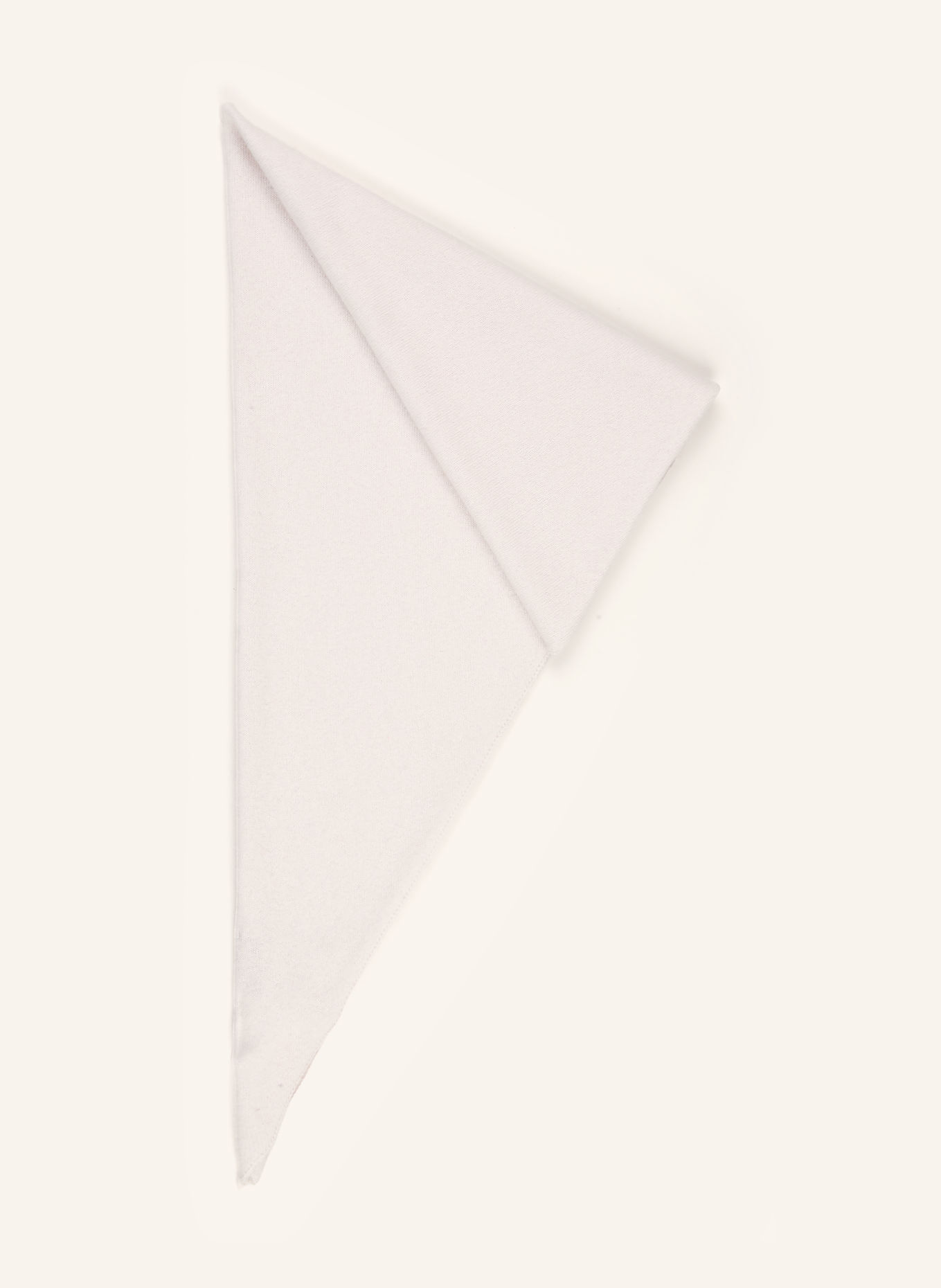 S.MARLON Triangular scarf in cashmere: CREAM