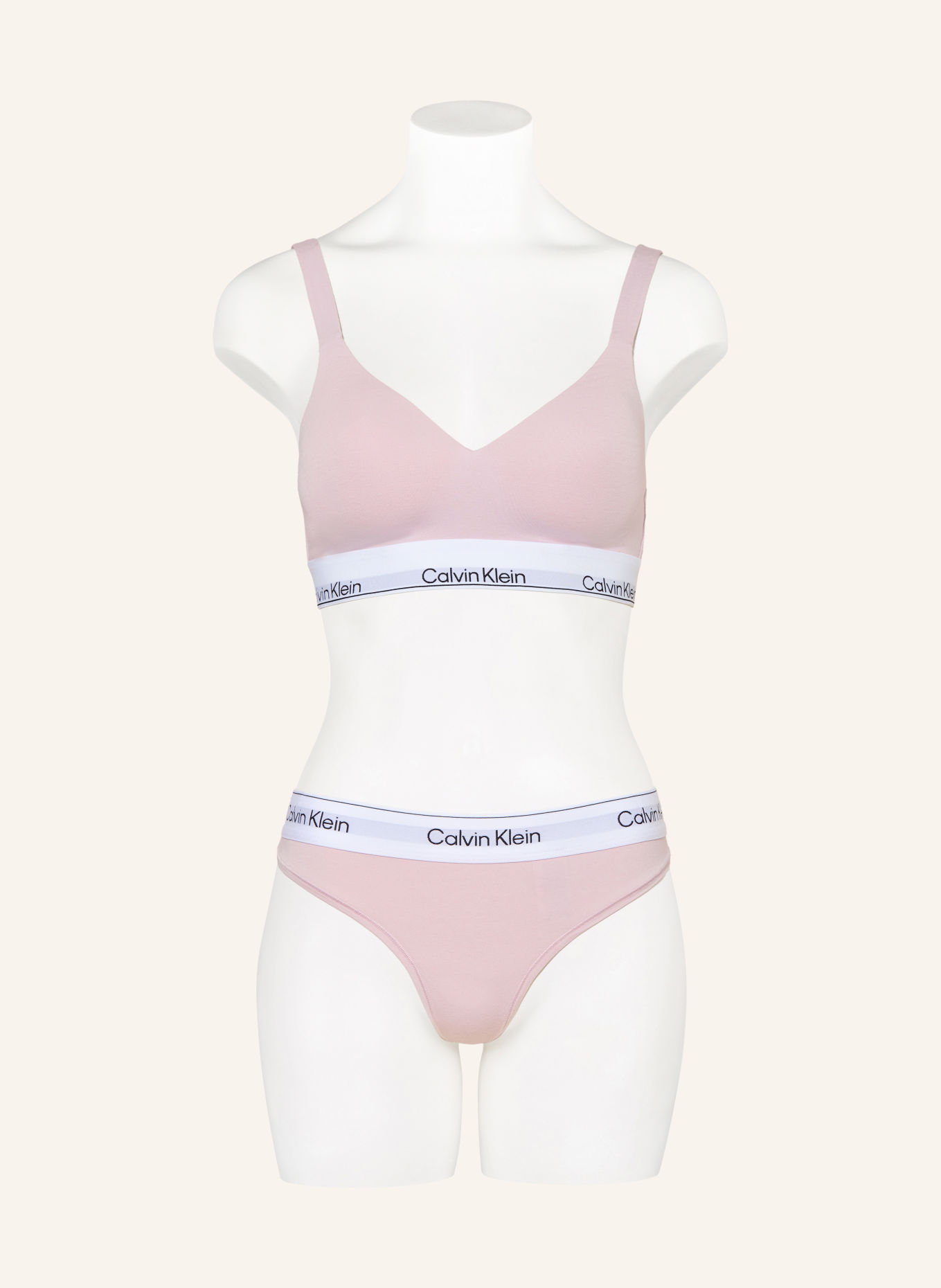 Calvin Klein String ICON COTTON MODAL: HELLROSA / WEISS