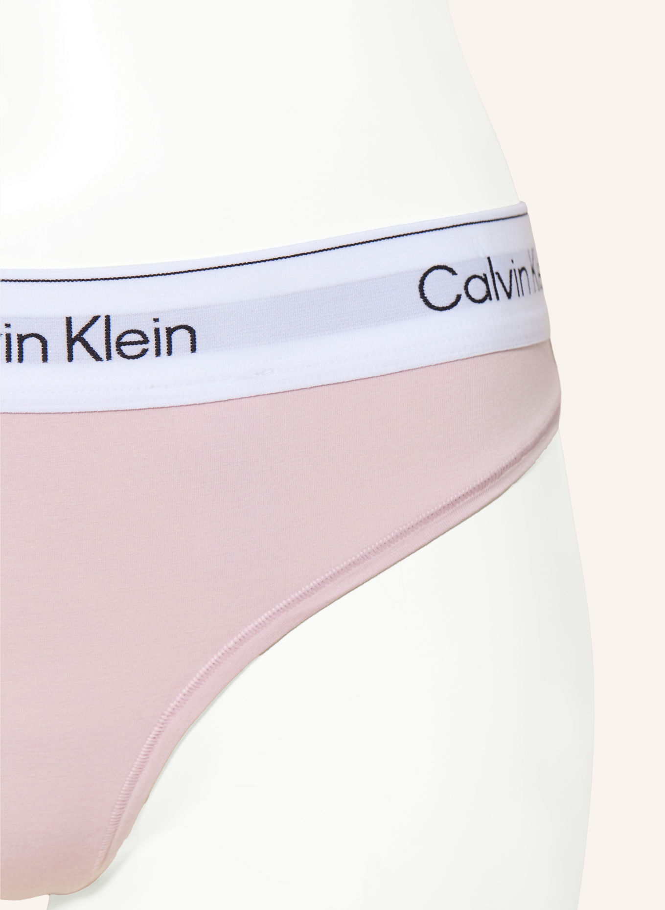Calvin Klein String ICON COTTON MODAL: HELLROSA / WEISS