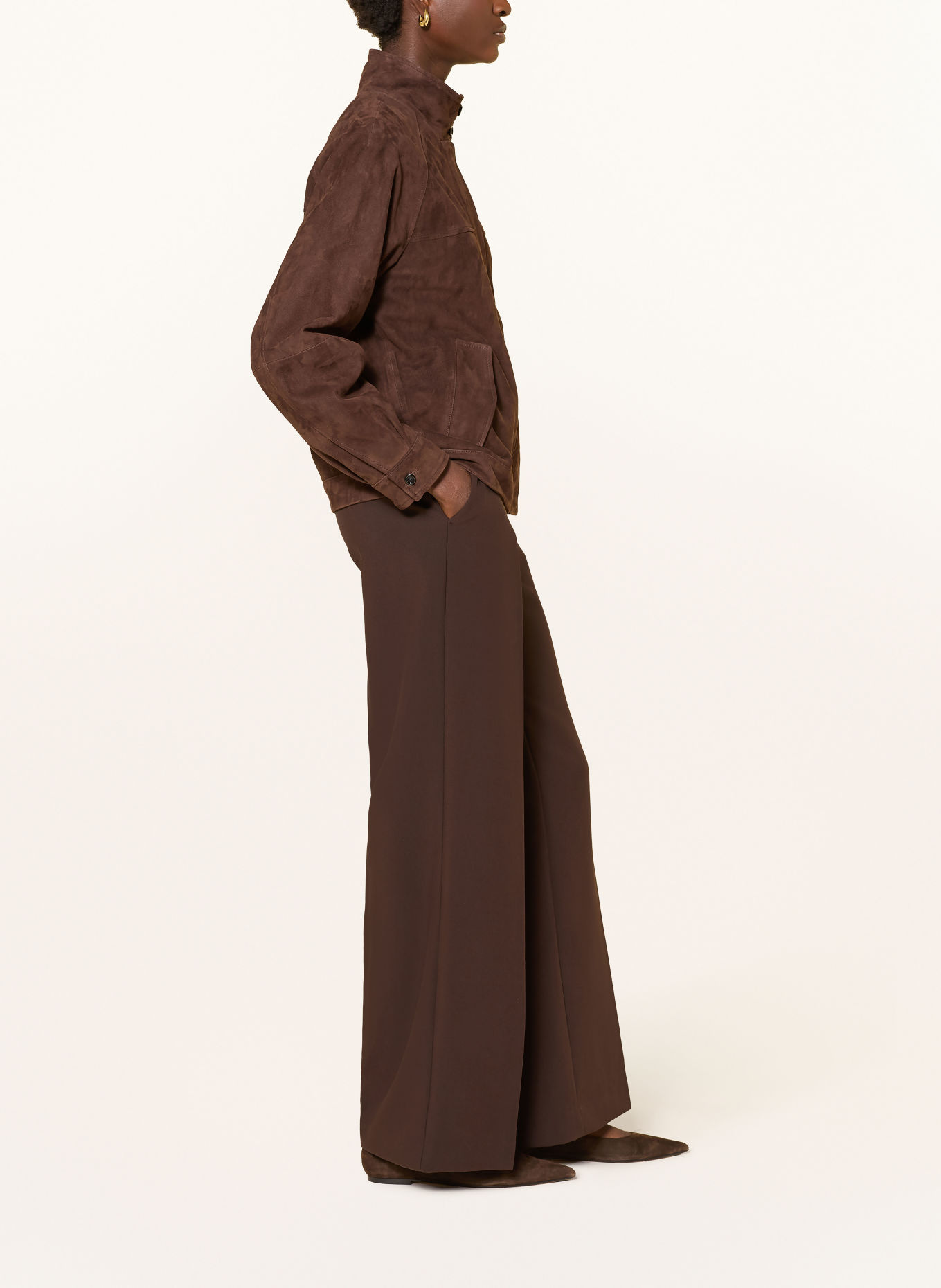Part Two Marlenehose NINNESAPW: DUNKELBRAUN