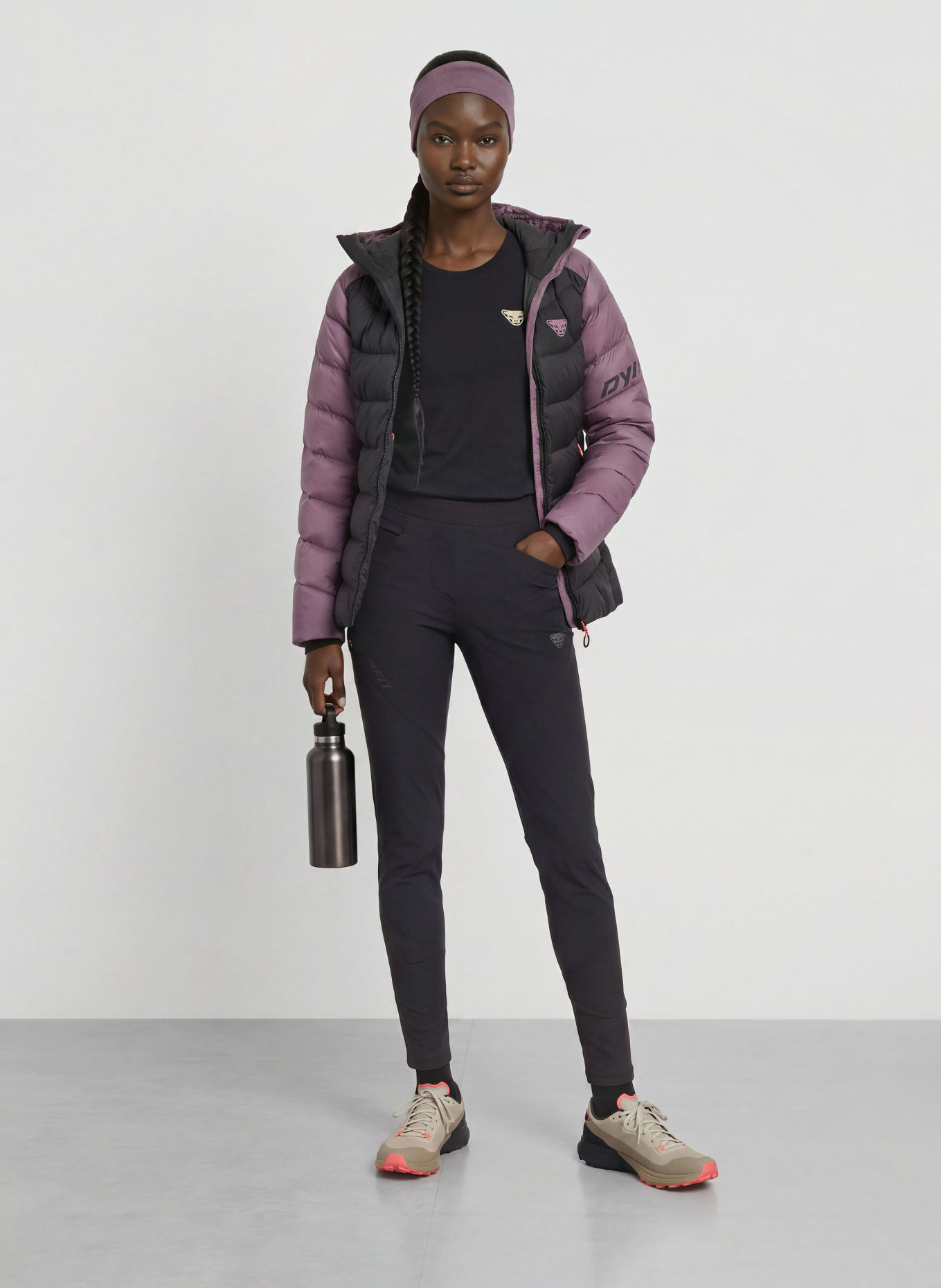 DYNAFIT Daunenjacke TIGARD: LILA / SCHWARZ
