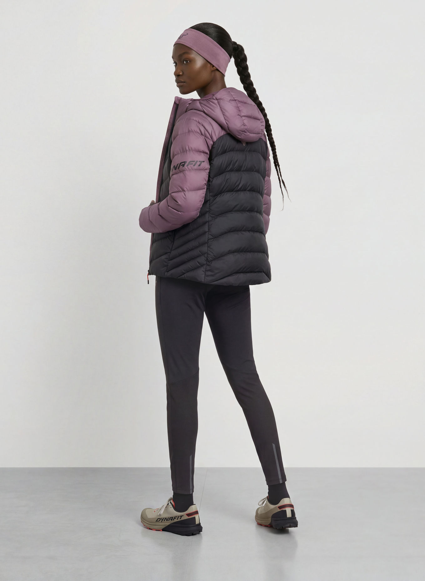 DYNAFIT Daunenjacke TIGARD: LILA / SCHWARZ