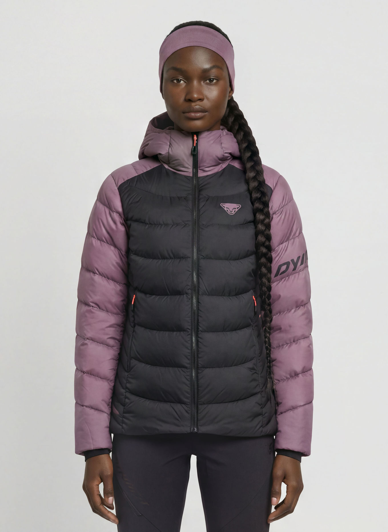 DYNAFIT Daunenjacke TIGARD: LILA / SCHWARZ