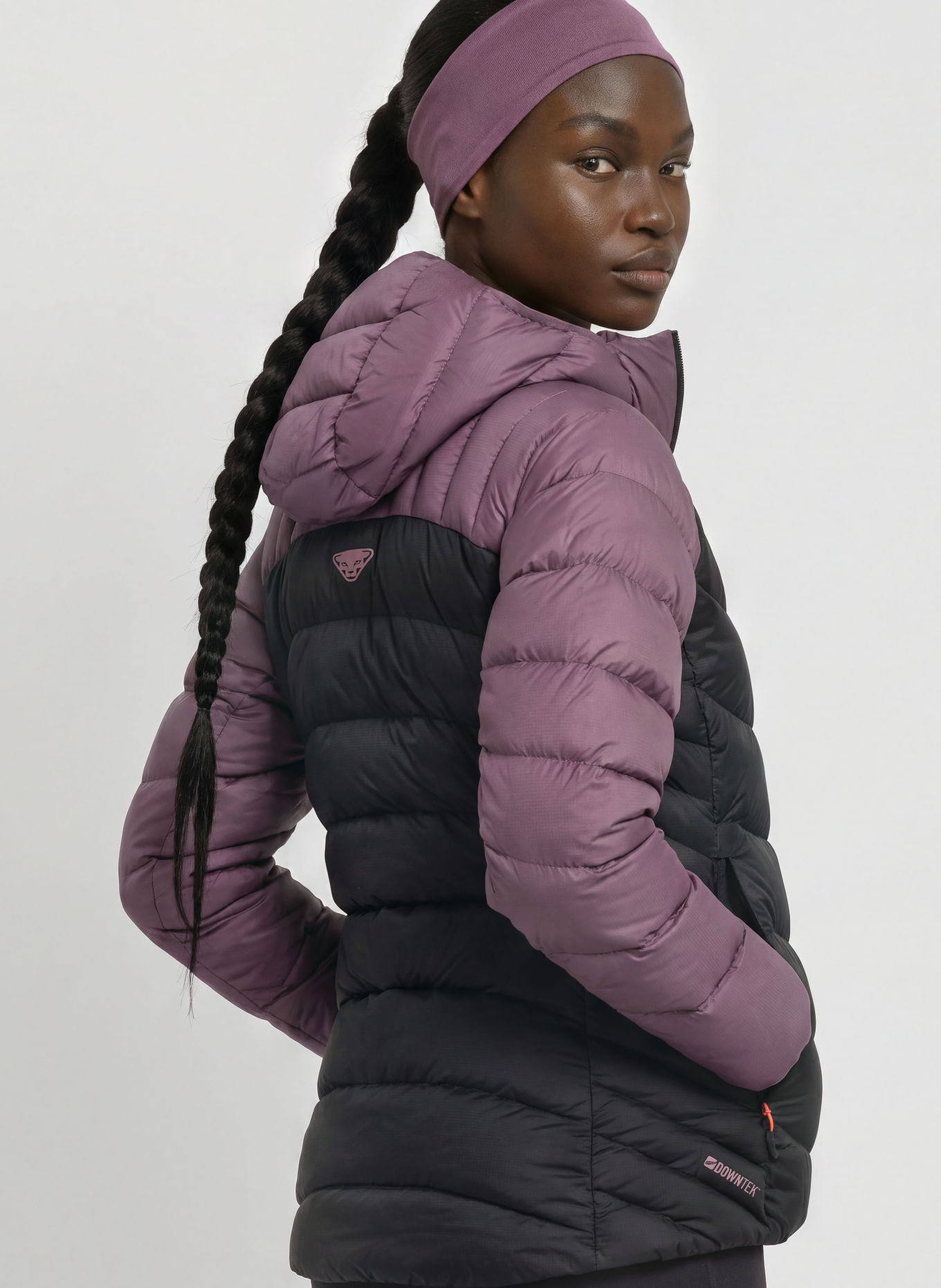 DYNAFIT Daunenjacke TIGARD: LILA / SCHWARZ