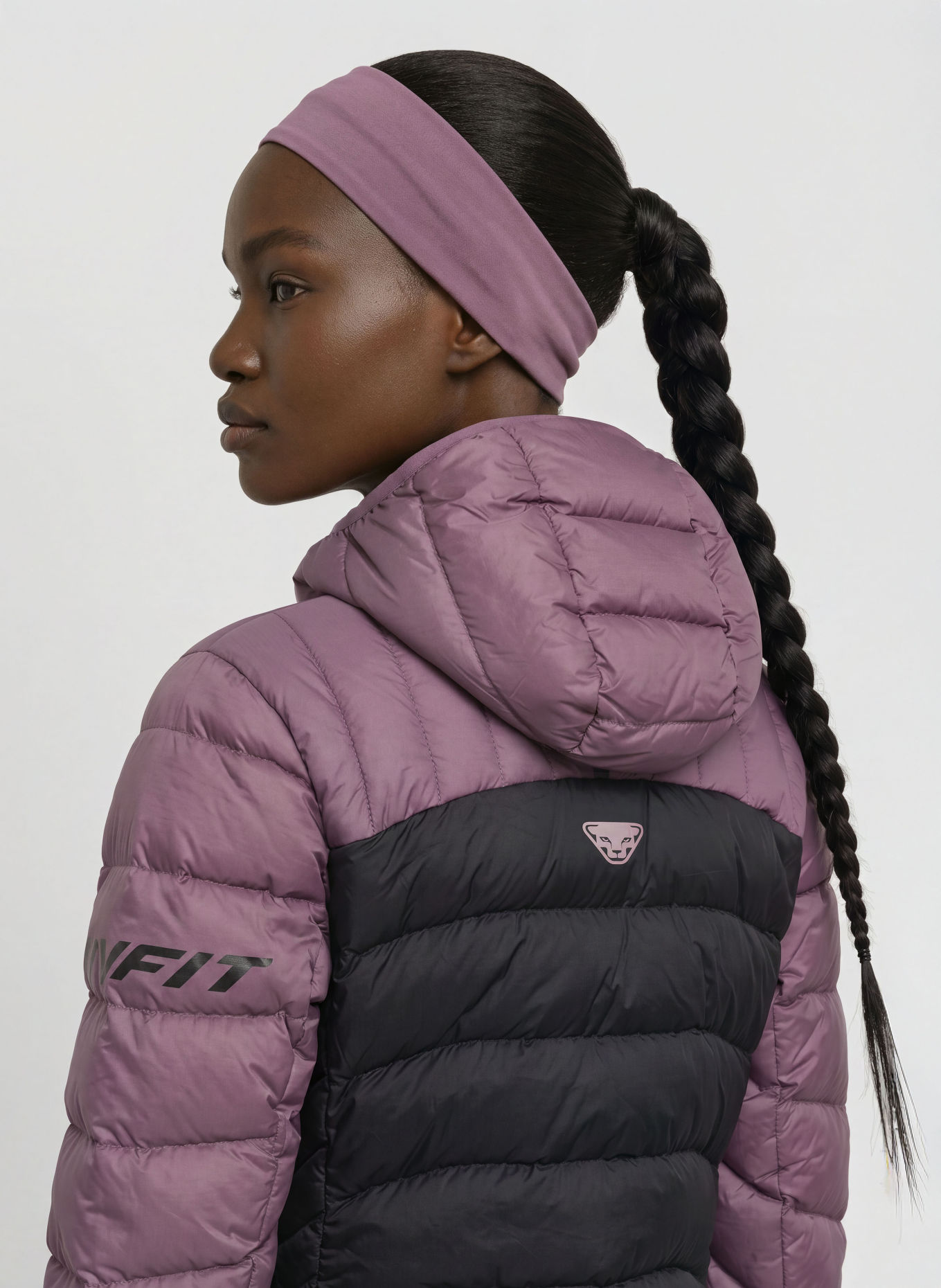 DYNAFIT Daunenjacke TIGARD: LILA / SCHWARZ