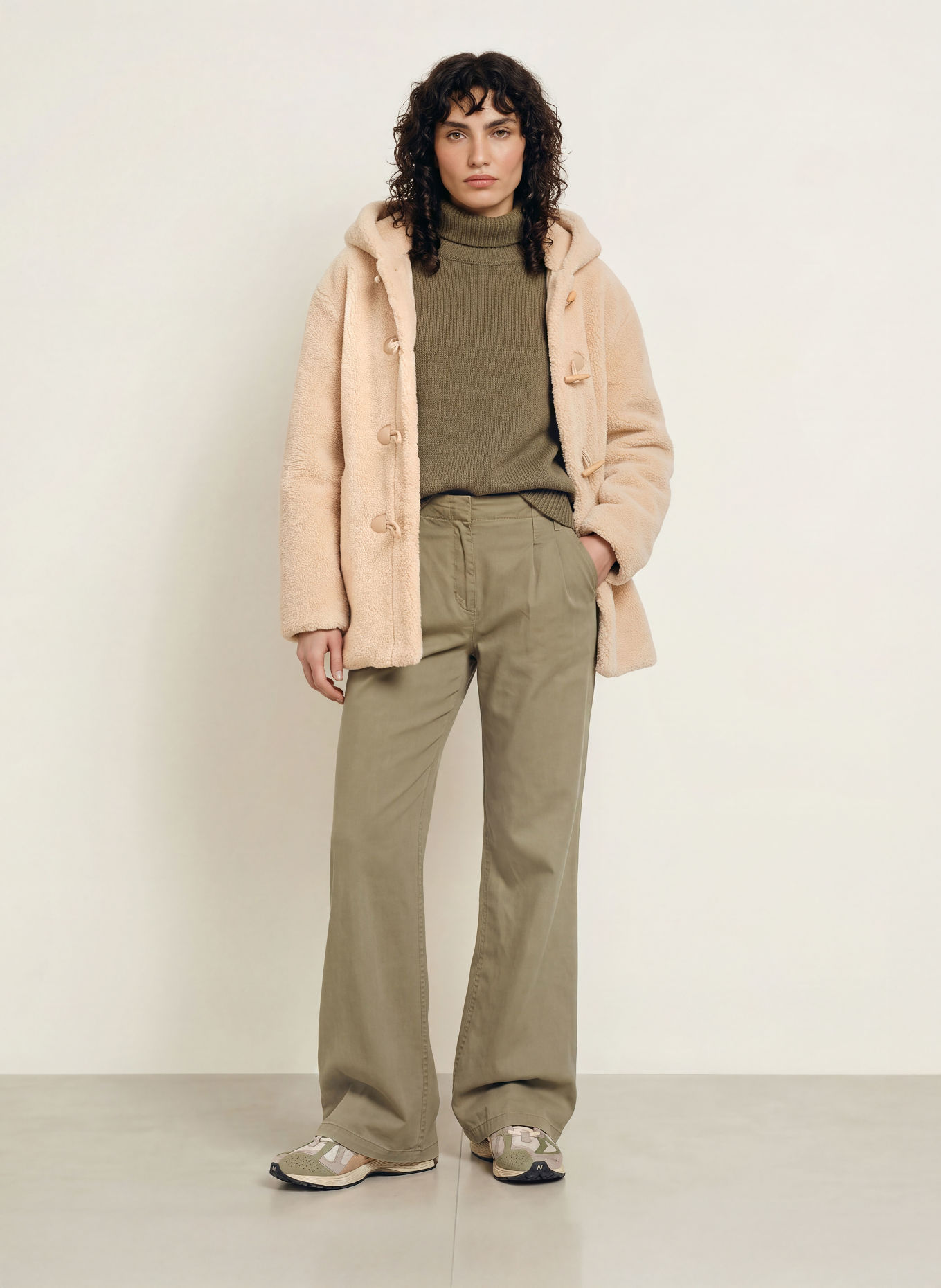 Juvia Dufflecoat THELMA aus Teddyfell: BEIGE
