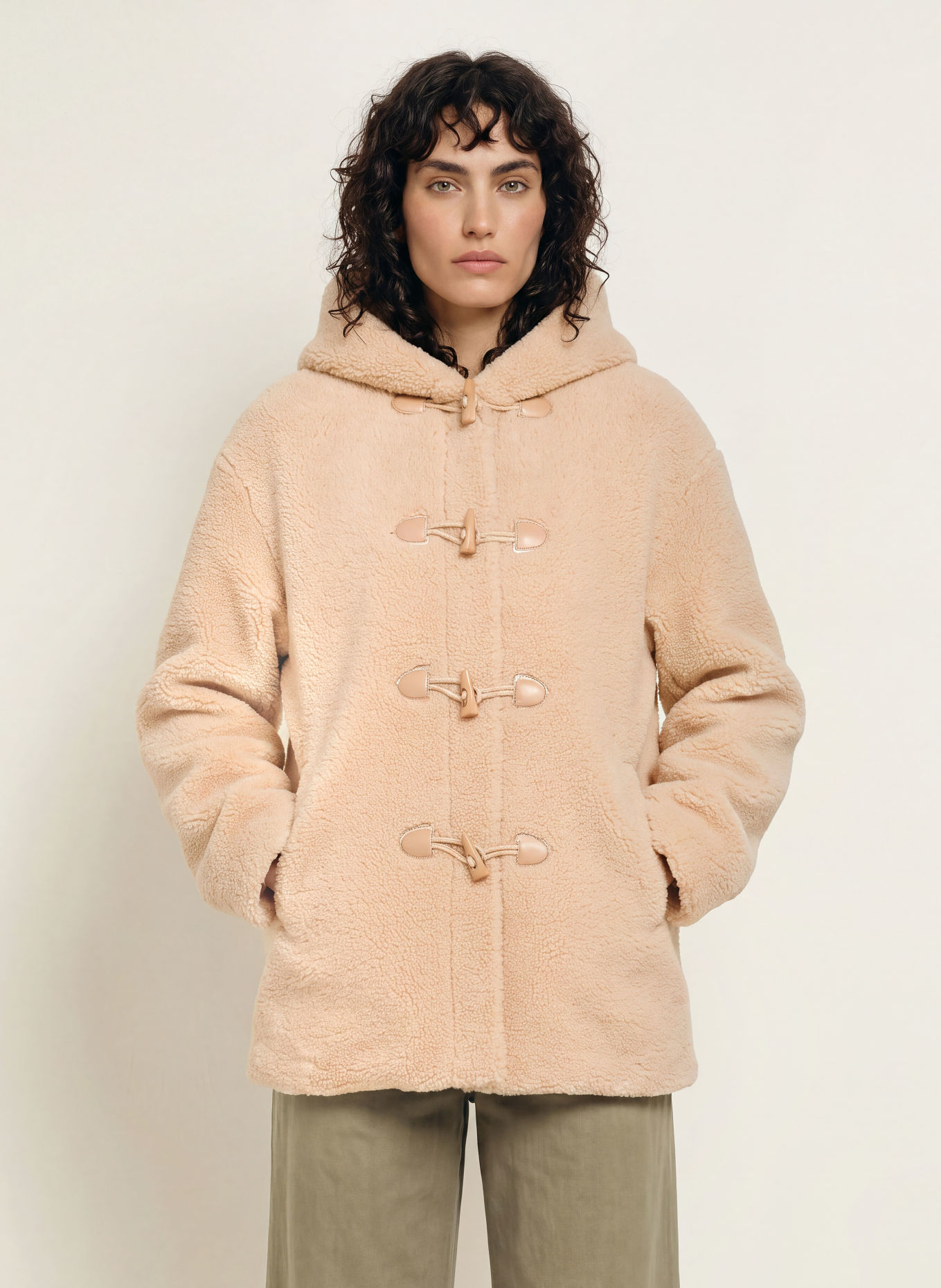 Juvia Dufflecoat THELMA aus Teddyfell: BEIGE