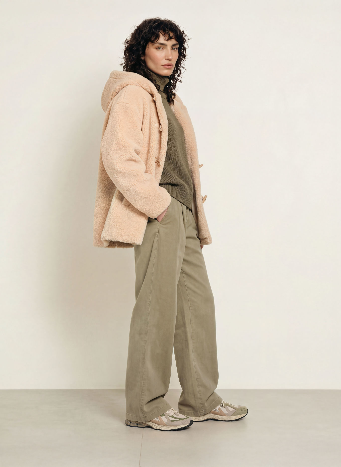 Juvia Dufflecoat THELMA aus Teddyfell: BEIGE
