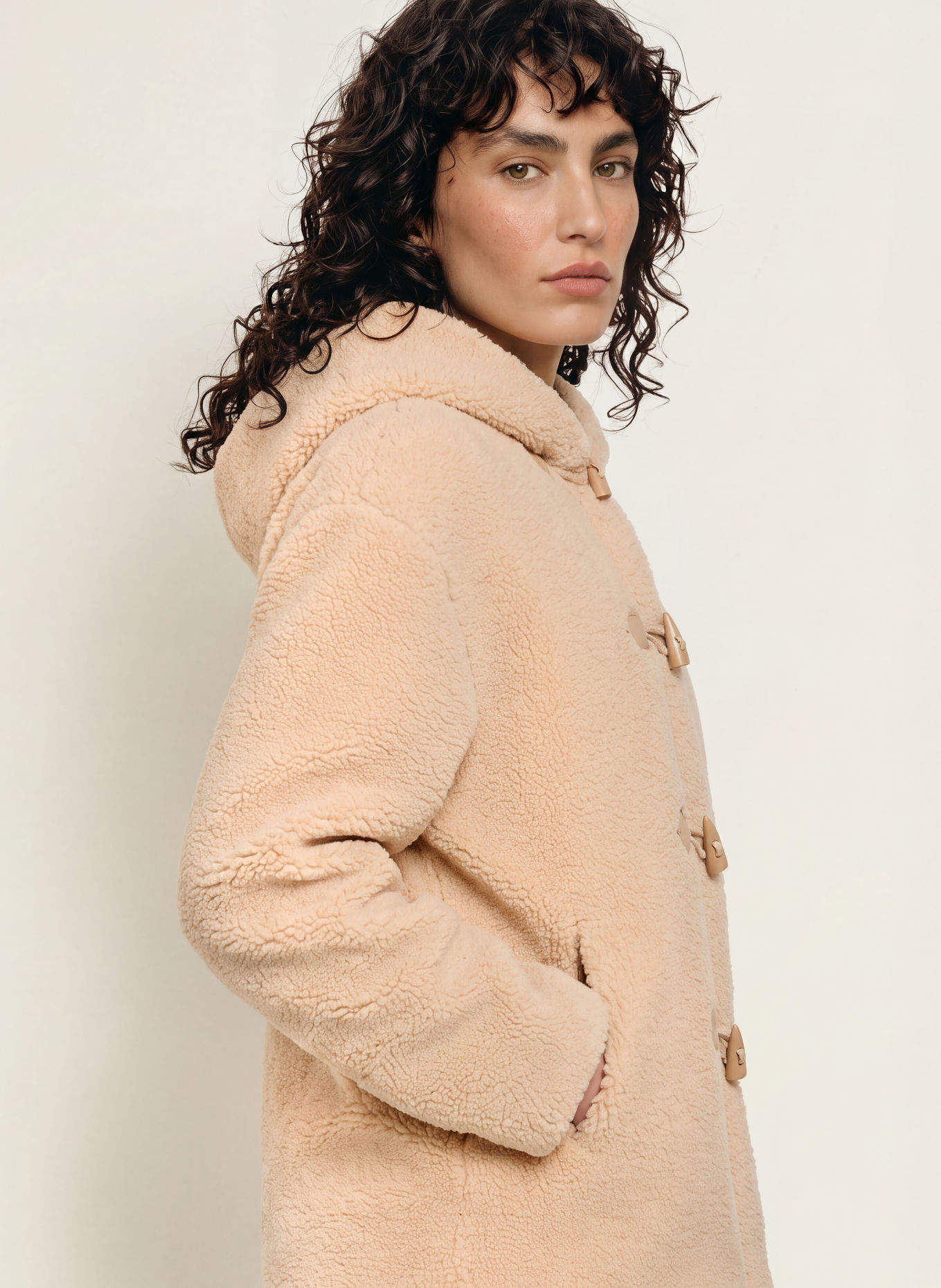 Juvia Dufflecoat THELMA aus Teddyfell: BEIGE
