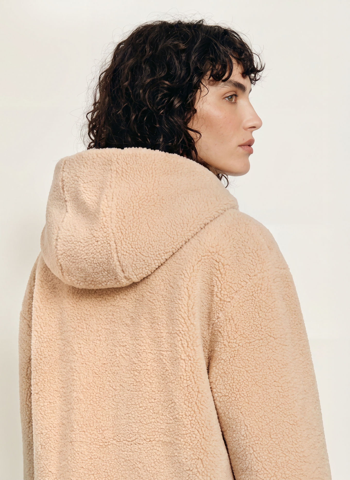 Juvia Dufflecoat THELMA aus Teddyfell: BEIGE