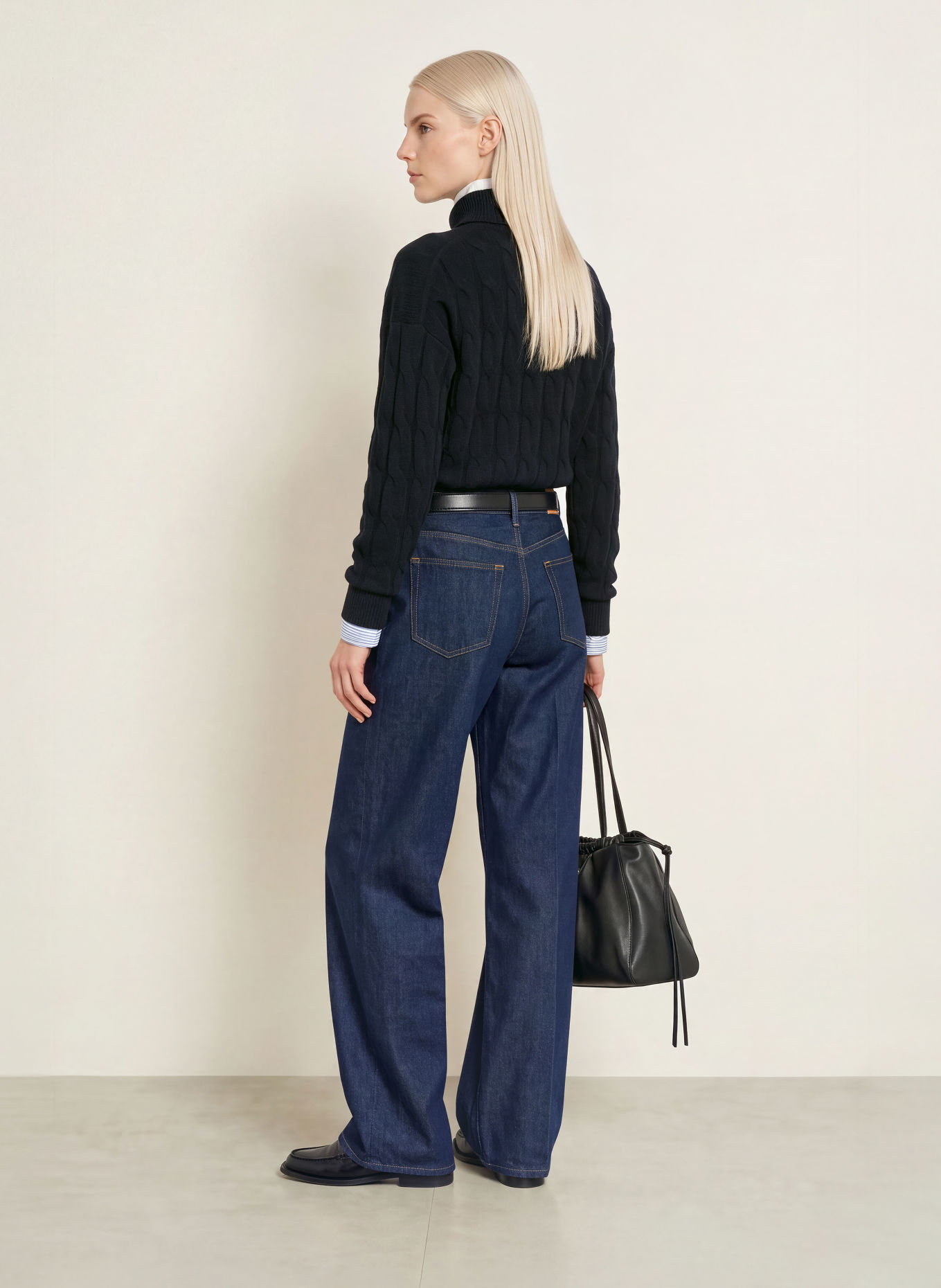 TOMMY HILFIGER Half-zip sweater: BLACK