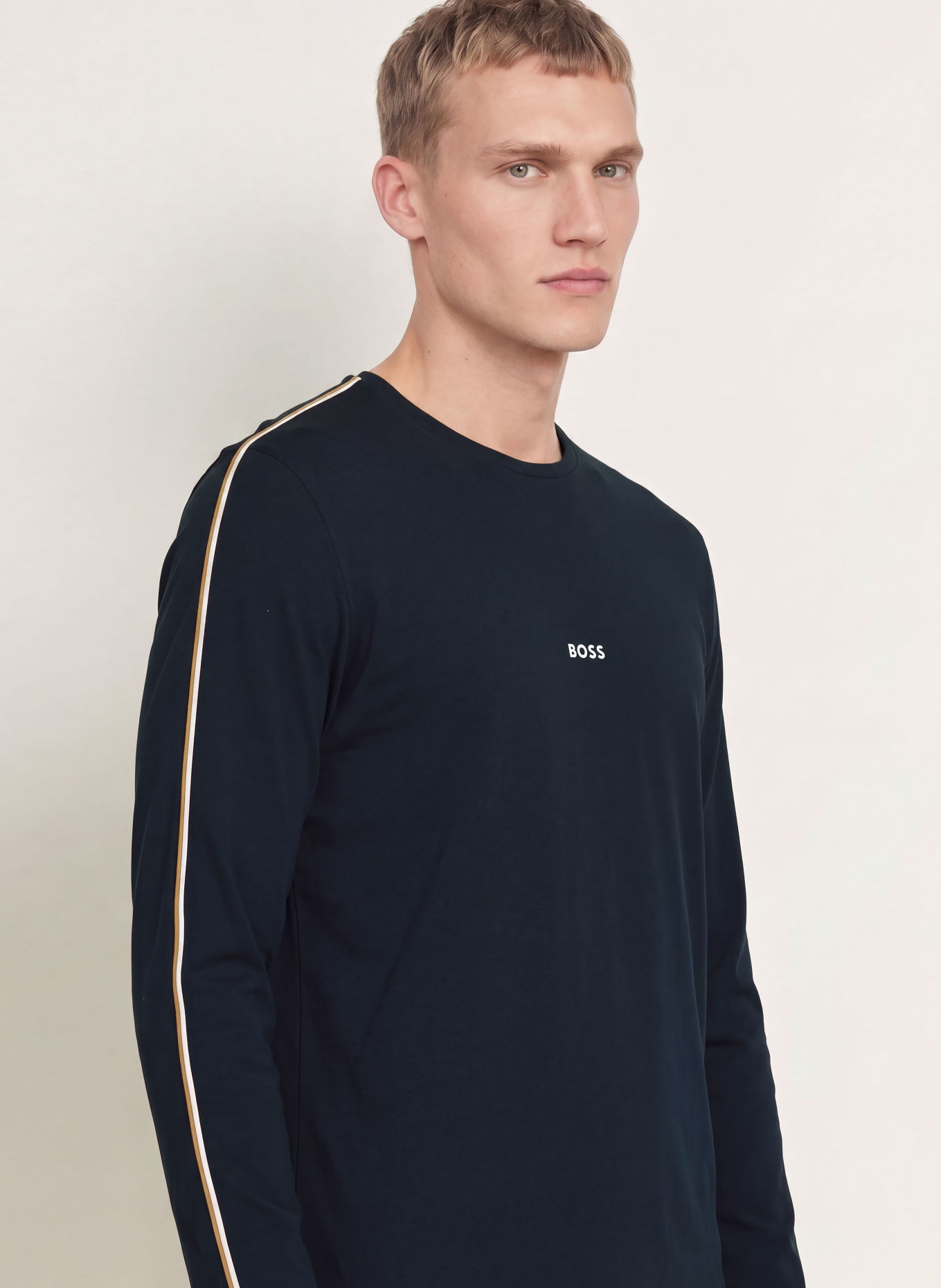 BOSS Pyjama-overdel: MØRKEBLÅ