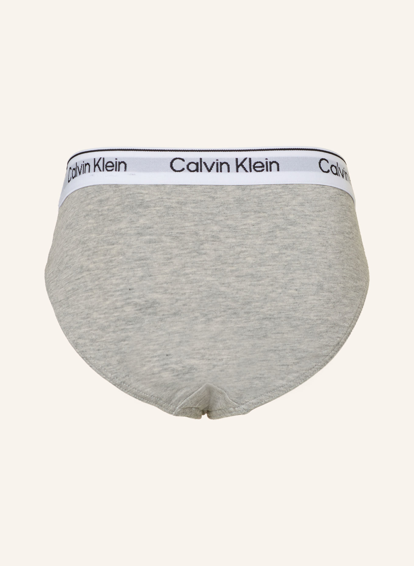 Calvin Klein 3-pack of ICON COTTON STRETCH briefs: BLACK / LIGHT GRAY / WHITE