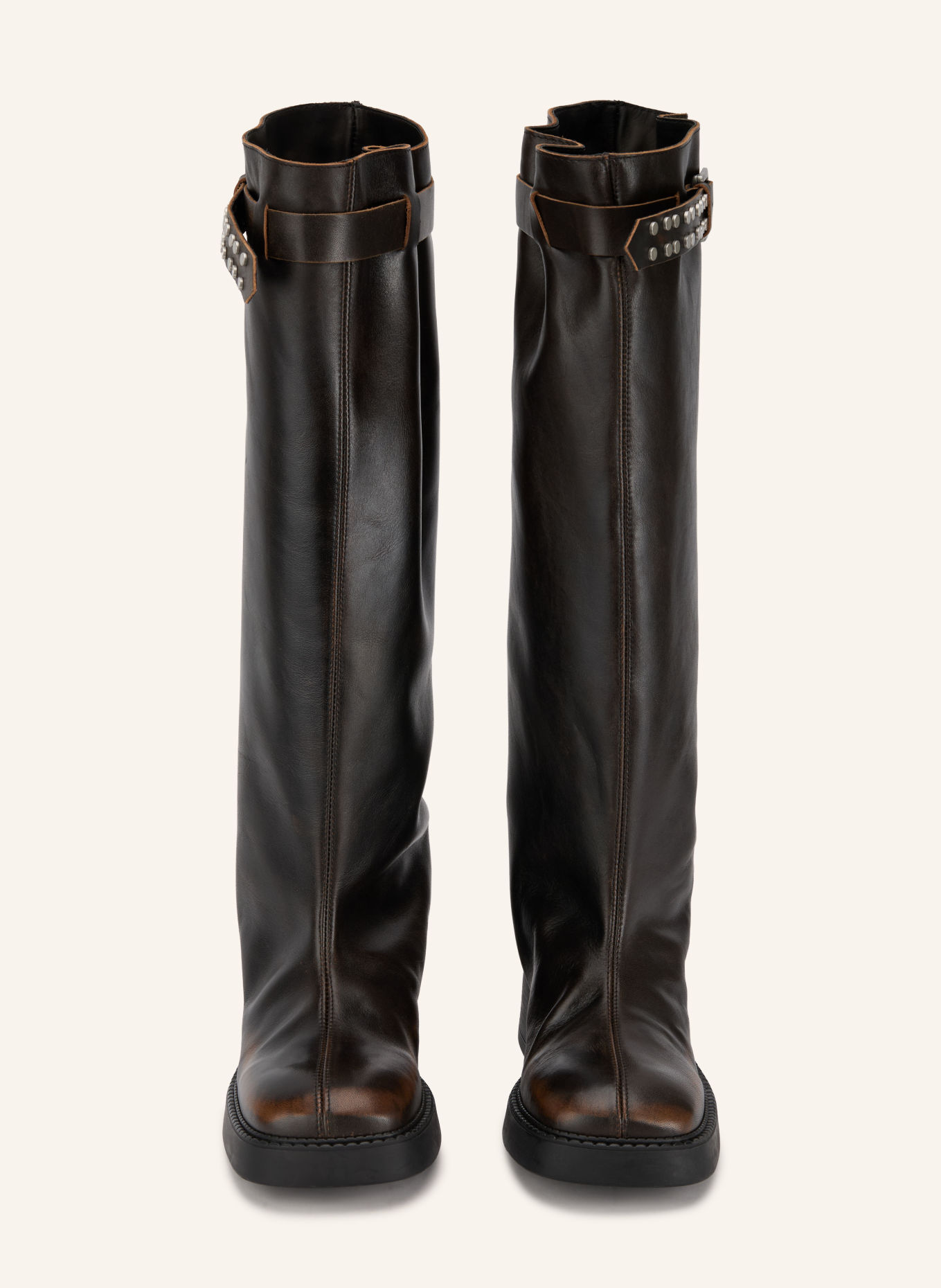 MIISTA KRISTEL Boots: DARK BROWN
