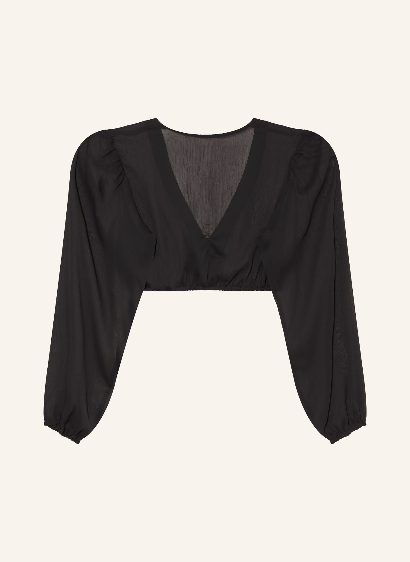 Spieth & Wensky Dirndlblouse EFEU: ZWART