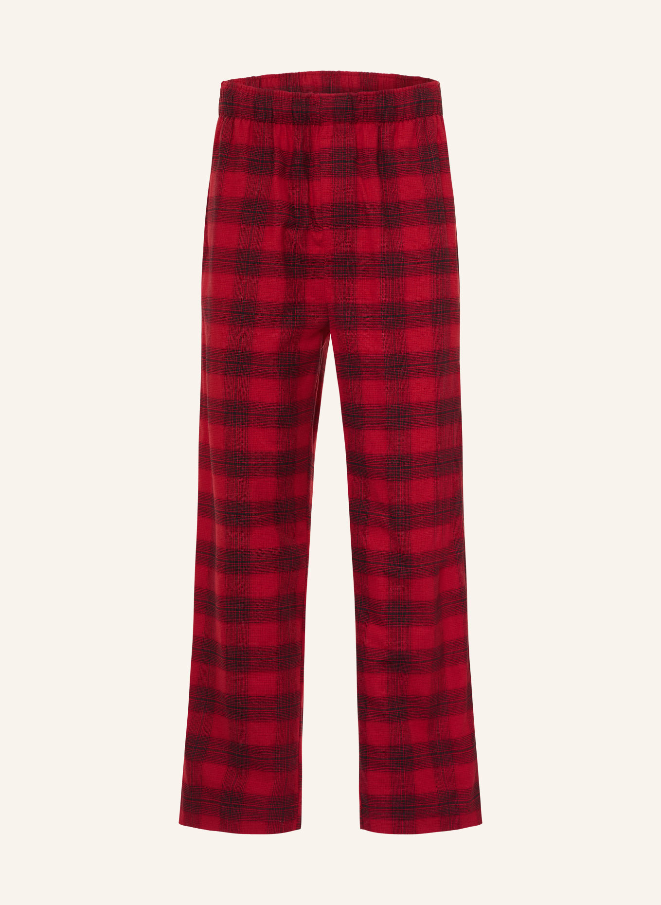 Calvin Klein FLANNEL SLEEP flannel pajama pants: RED / BLACK