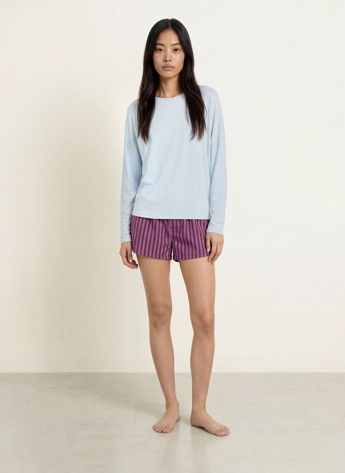Calvin Klein ULTRA SOFT MODAL lounge shirt: LIGHT BLUE