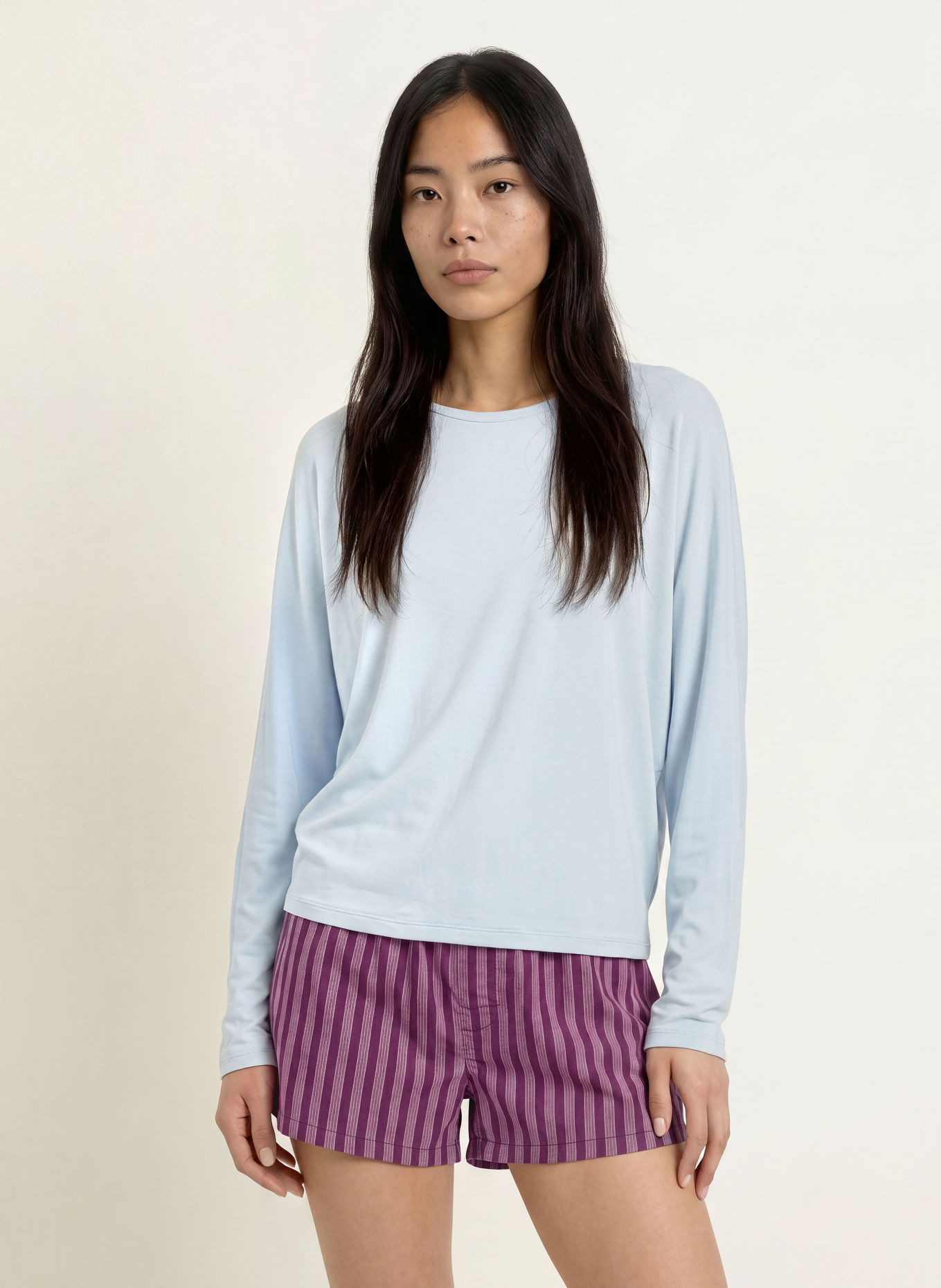 Calvin Klein ULTRA SOFT MODAL lounge shirt: LIGHT BLUE