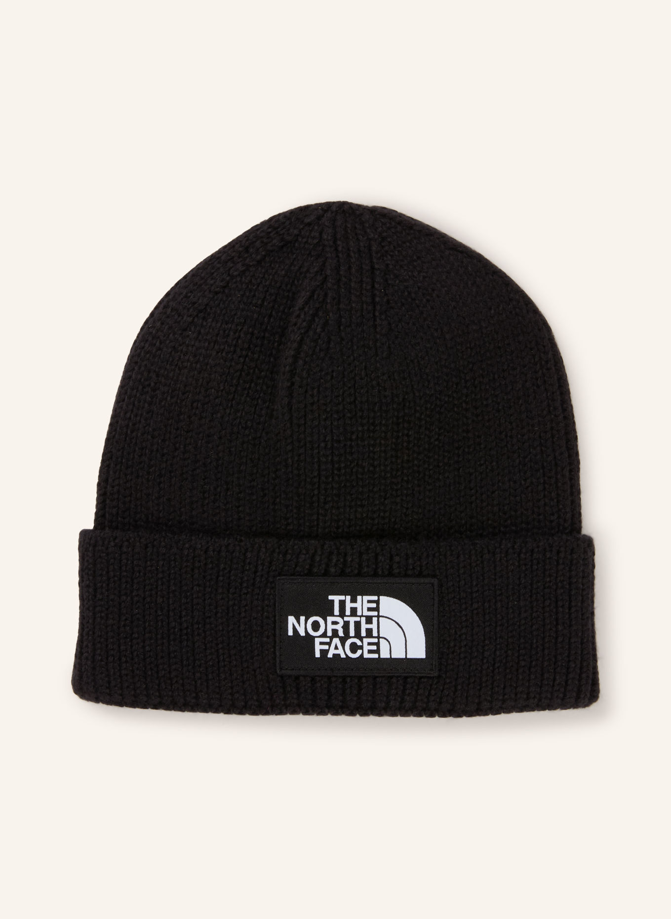 THE NORTH FACE Beanie: BLACK / WHITE