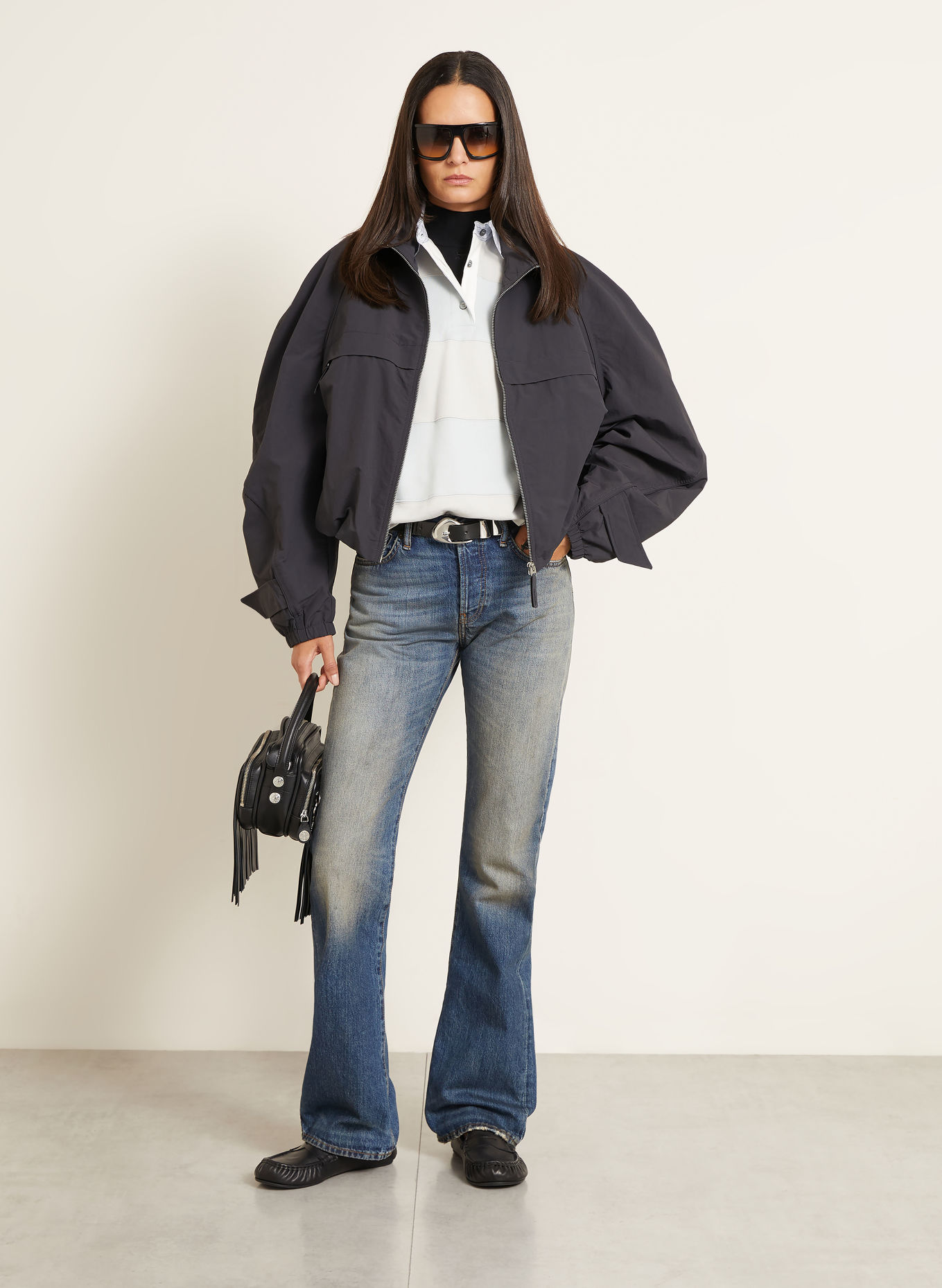 Acne Studios Bomber jacket: DARK BLUE