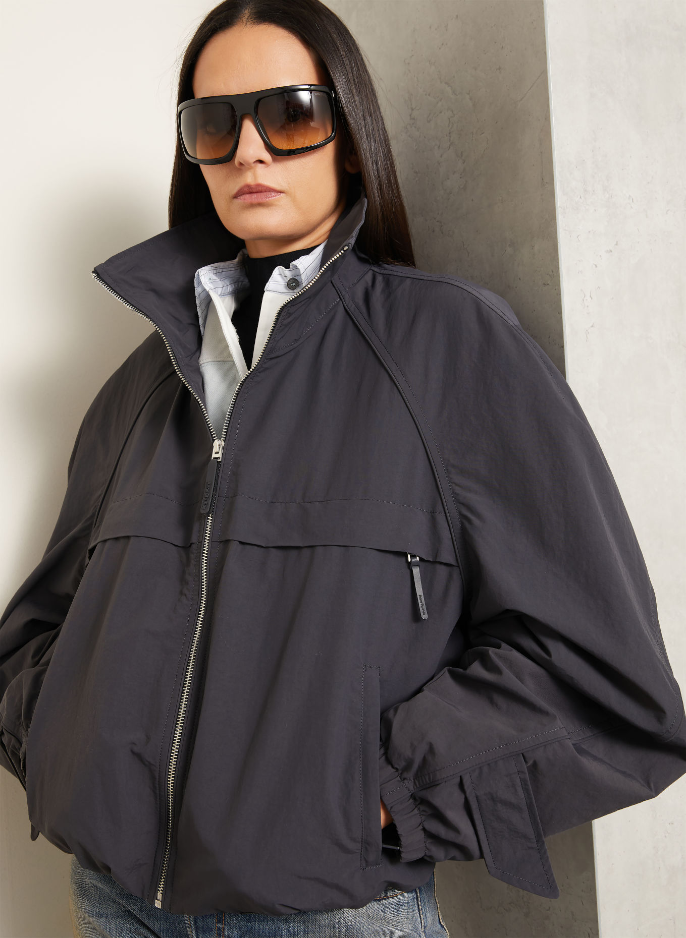 Acne Studios Bomber jacket: DARK BLUE