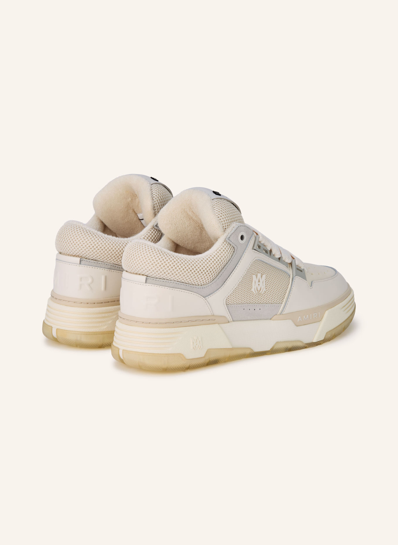AMIRI Sneakers MA-1: ECRU / CREAM / LIGHT GRAY