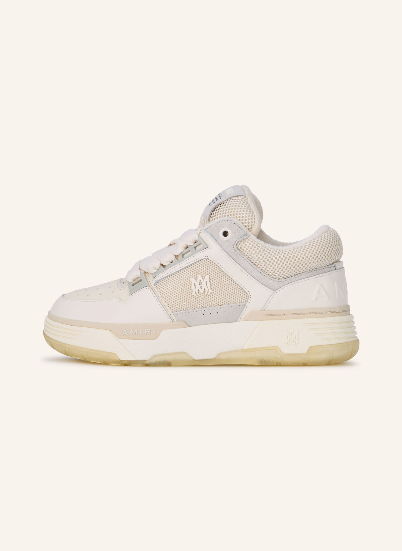 AMIRI Sneakers MA-1: ECRU / CREAM / LIGHT GRAY