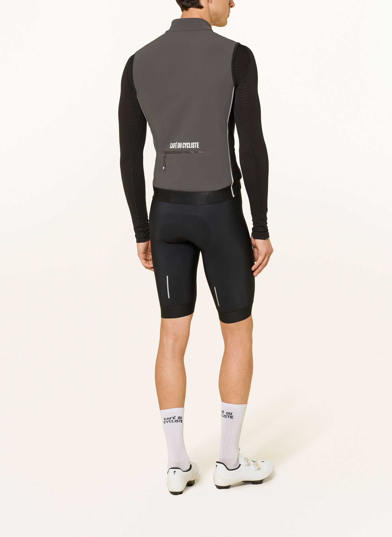 CAFÉ DU CYCLISTE Fietsvest SIBILLE: DONKERGRIJS / ZWART