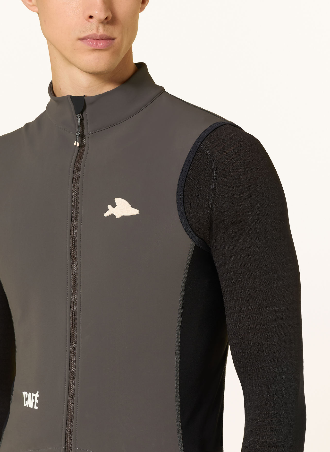 CAFÉ DU CYCLISTE Fietsvest SIBILLE: DONKERGRIJS / ZWART