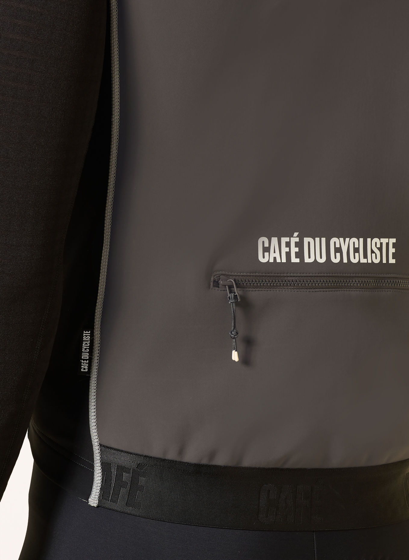 CAFÉ DU CYCLISTE Fietsvest SIBILLE: DONKERGRIJS / ZWART